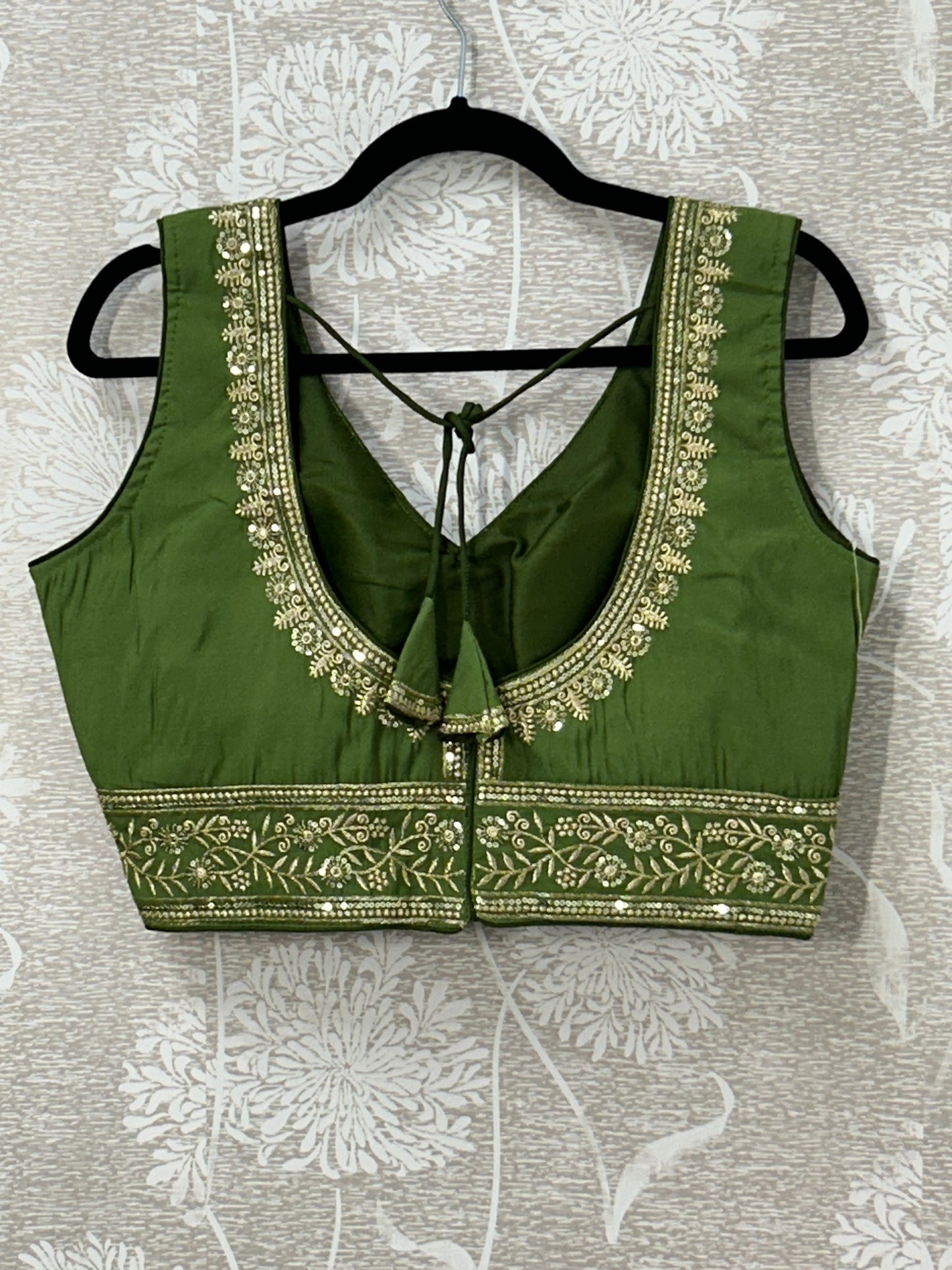 Mehandi green blouse