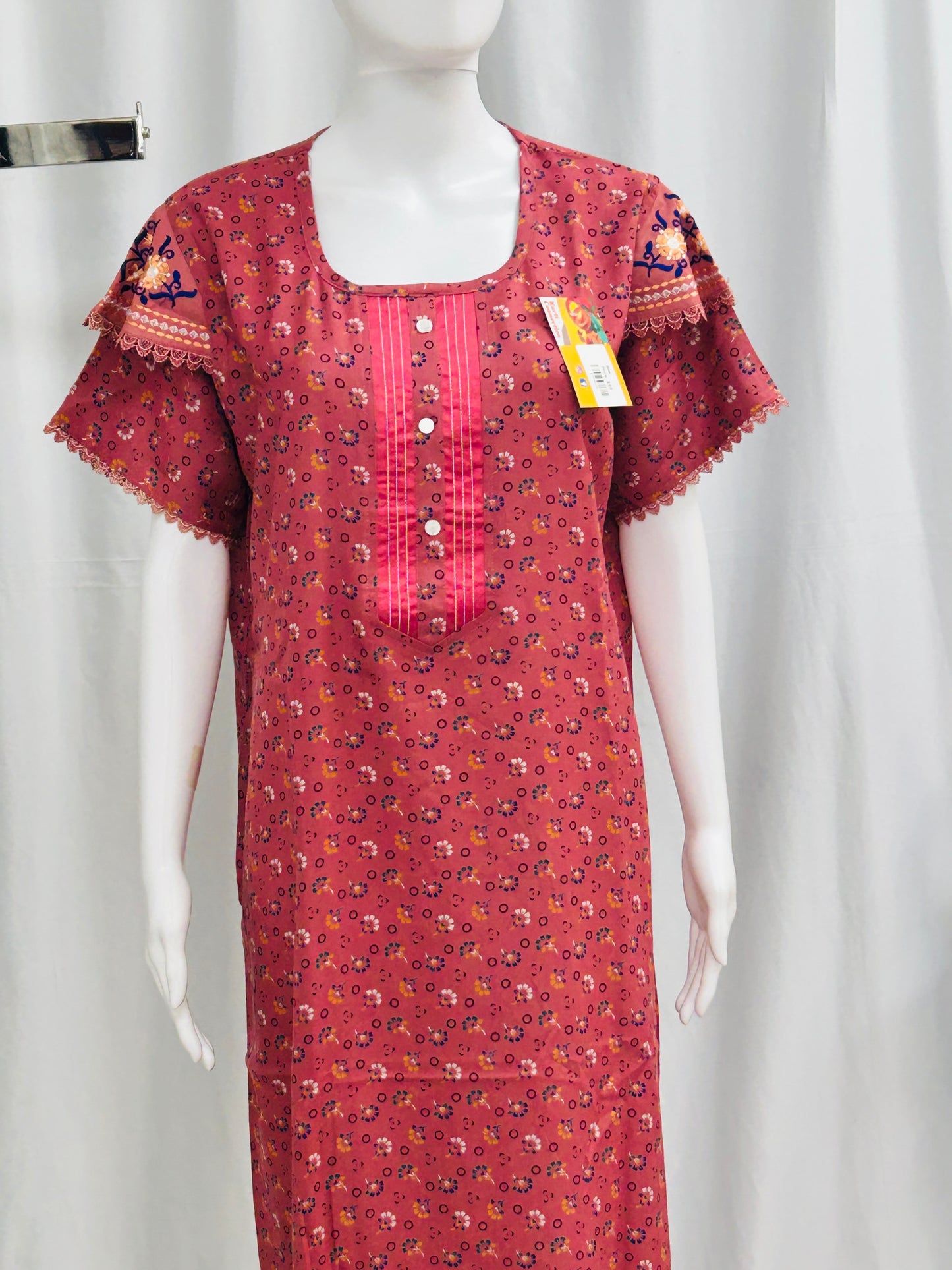 Rayon cotton nighty