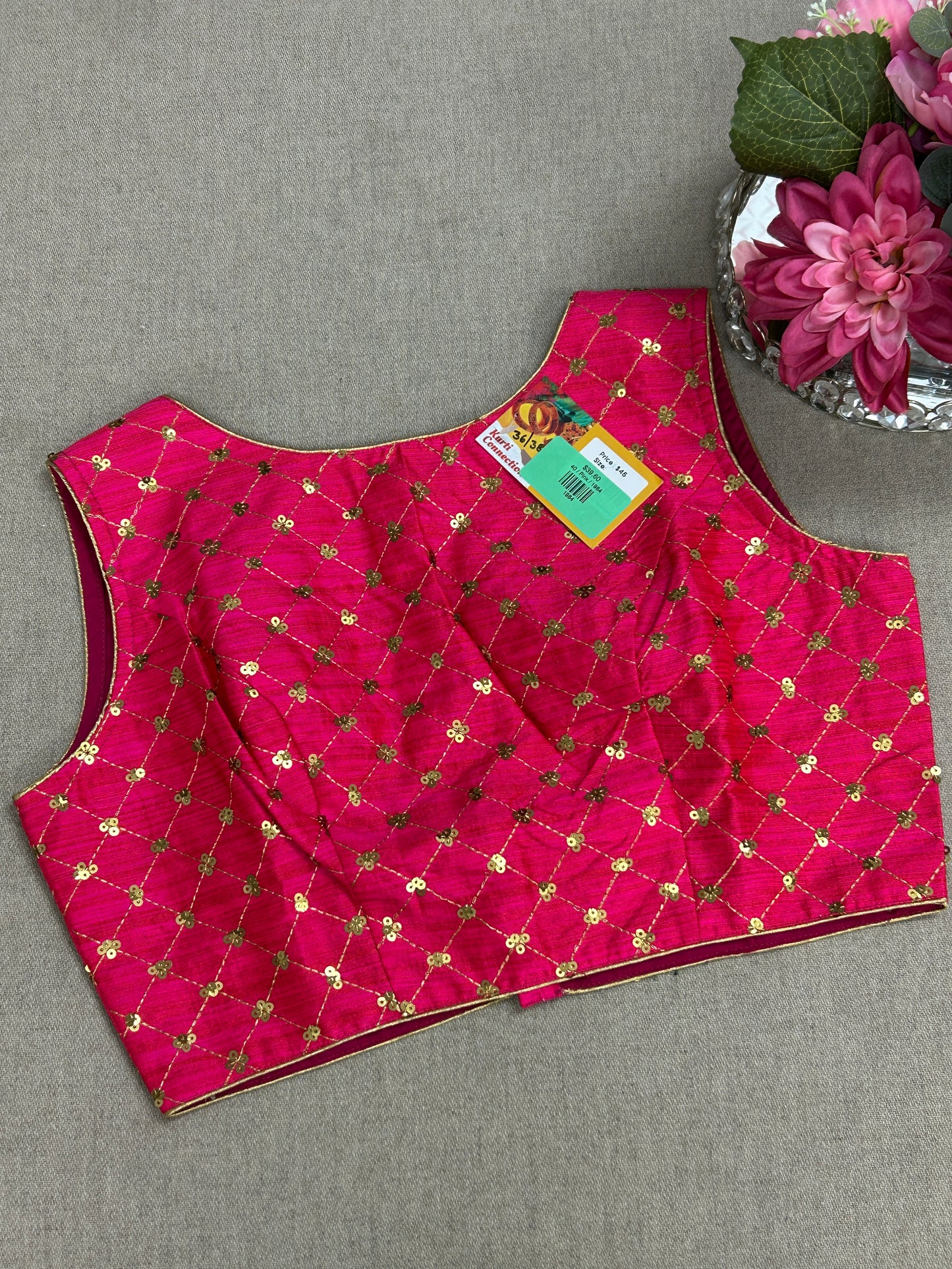 Dark pink blouse