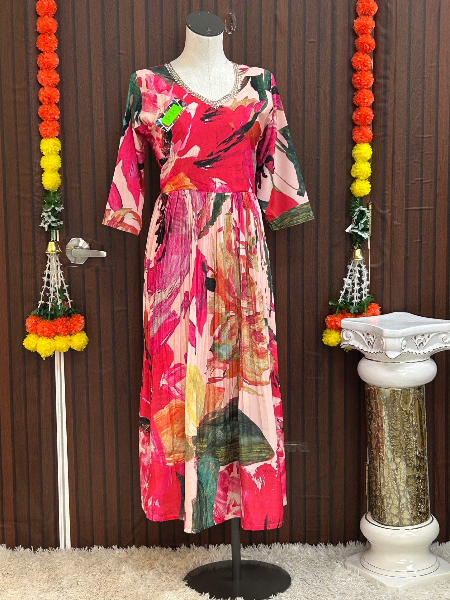 Chiffon silk kurti