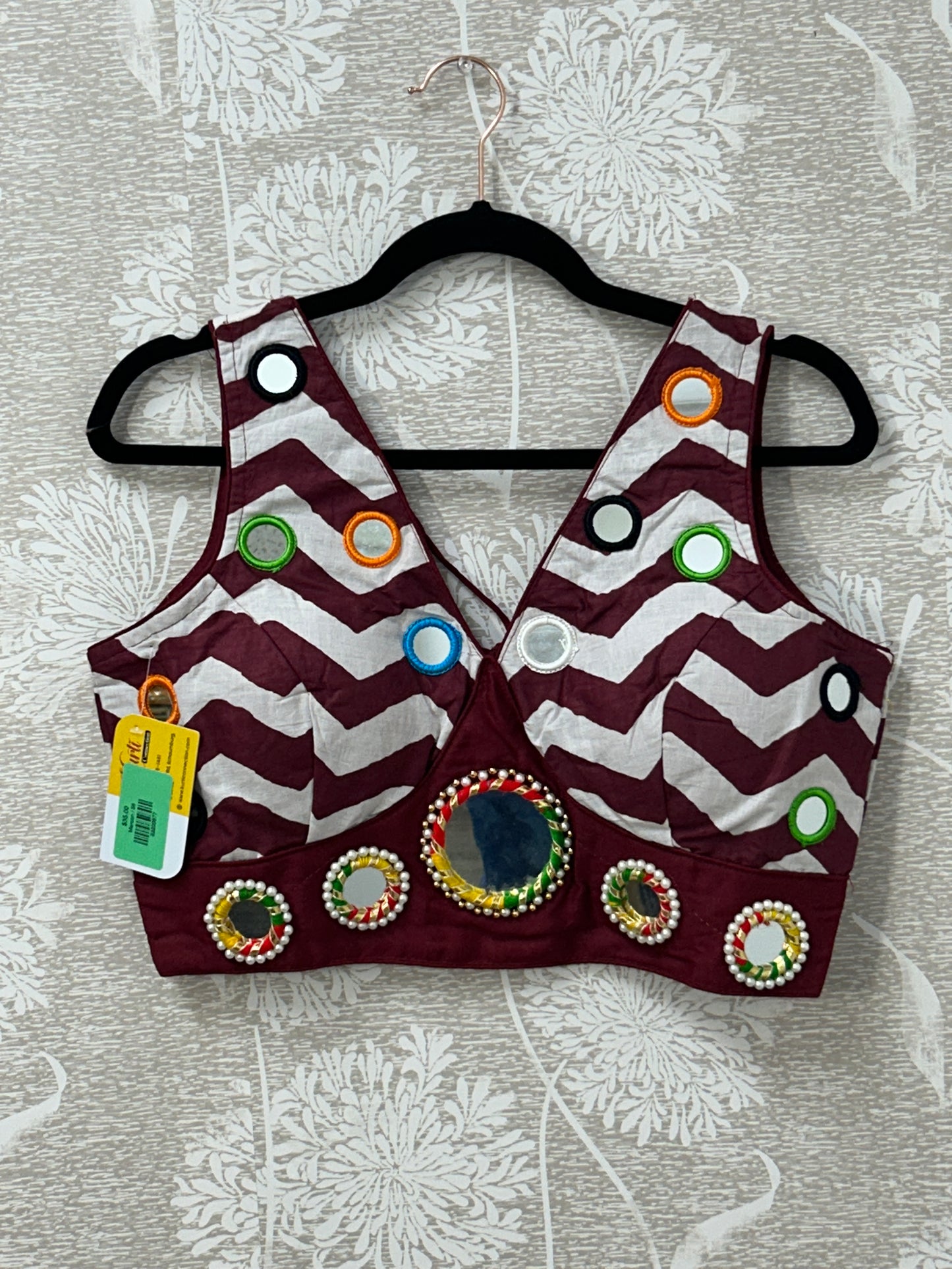 Mirror work blouse