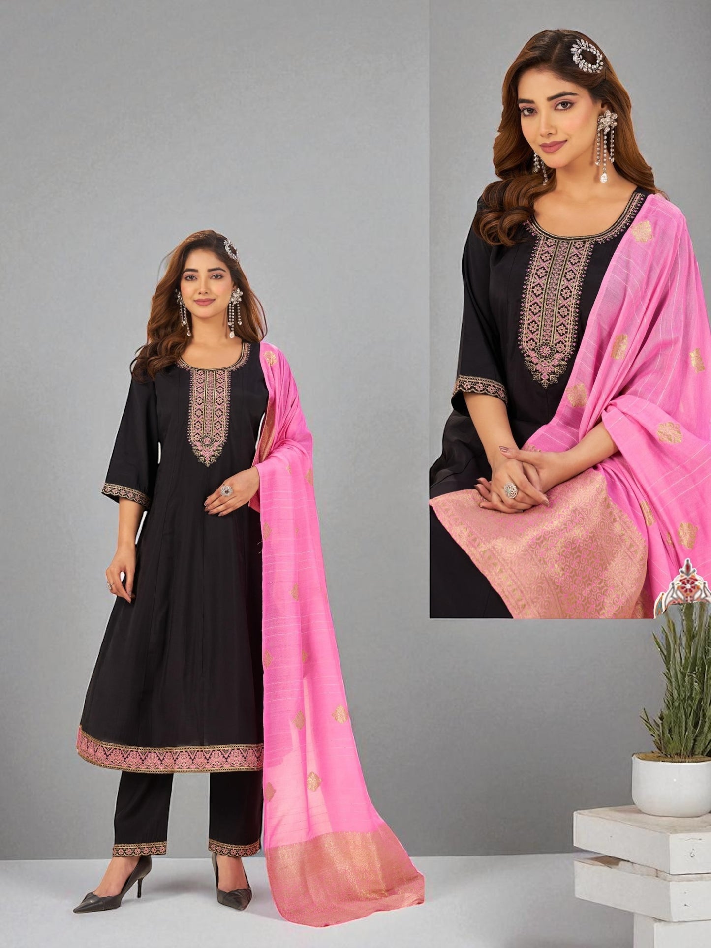 Plus size Kurti set