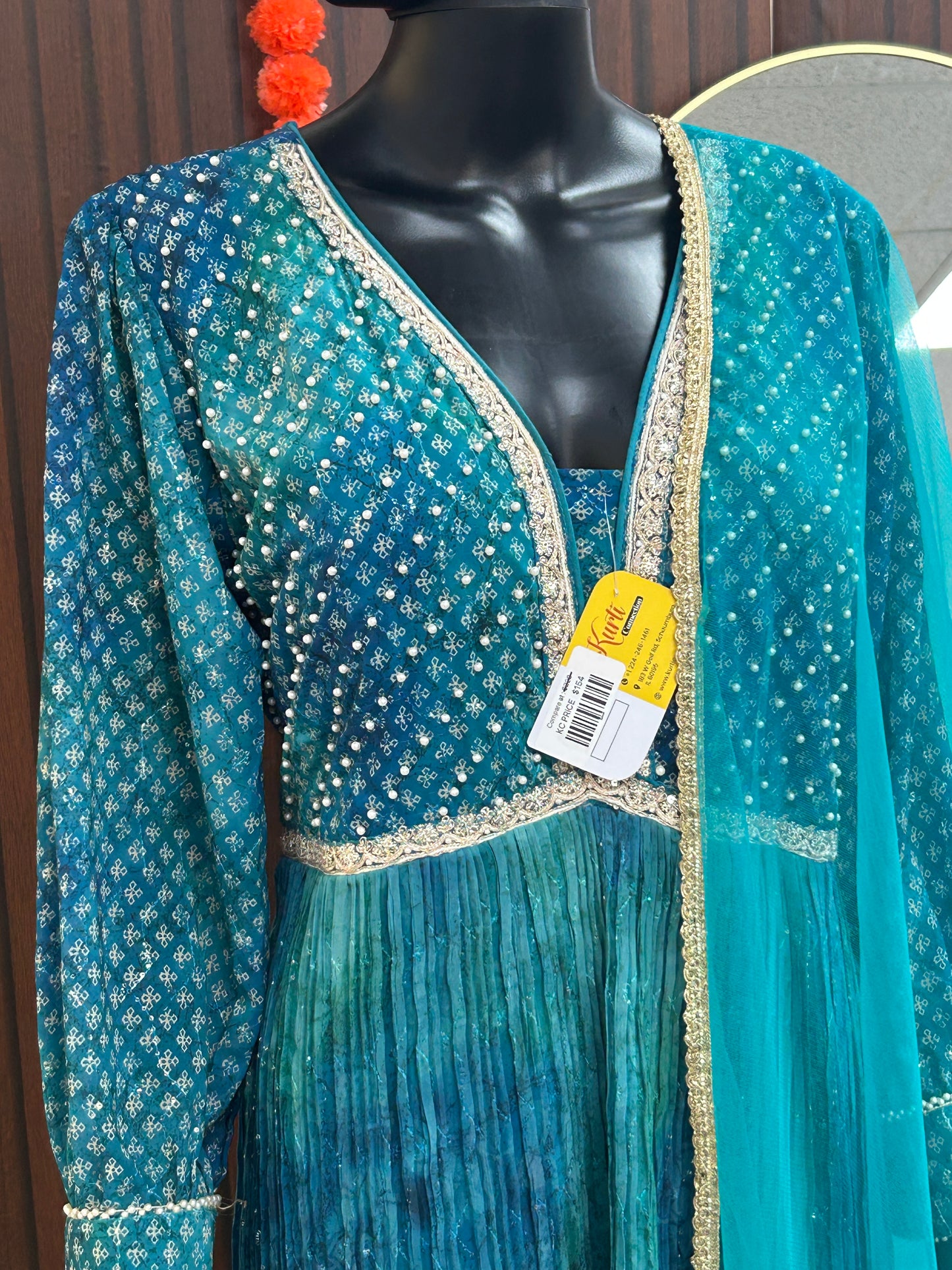 Georgette long kurti