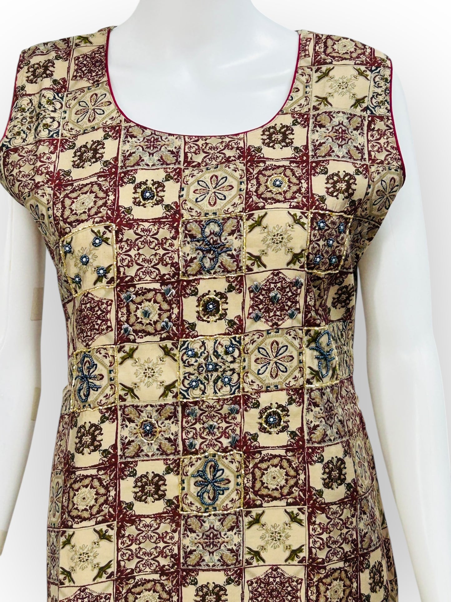 Crape silk kurti | Sleeves available