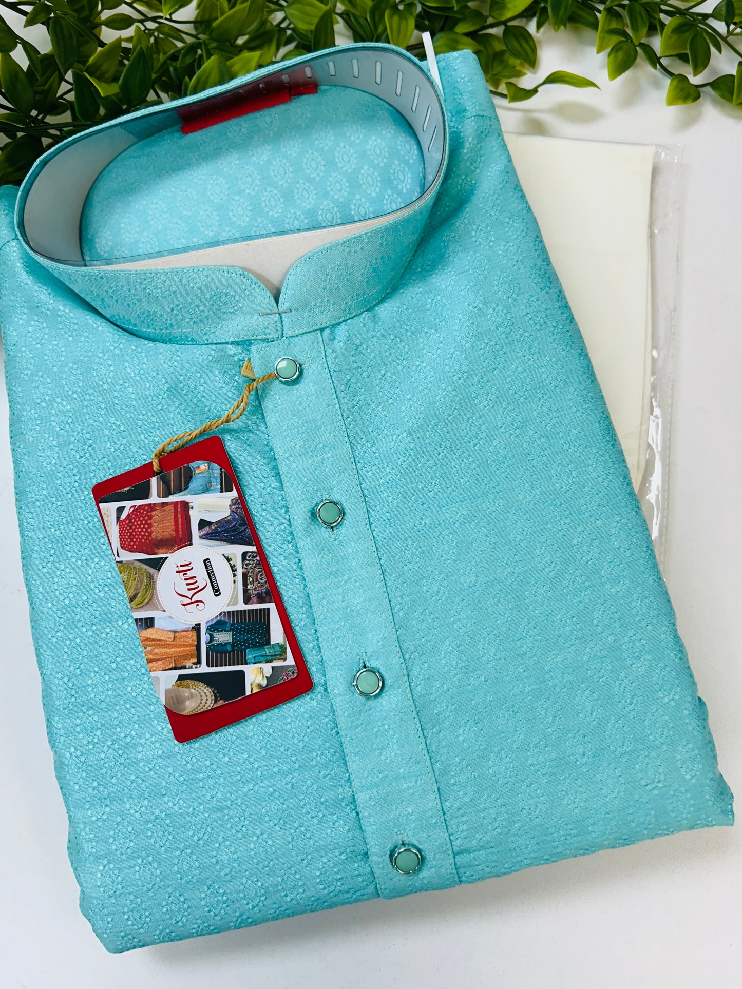 Sea green Kurta pajama set
