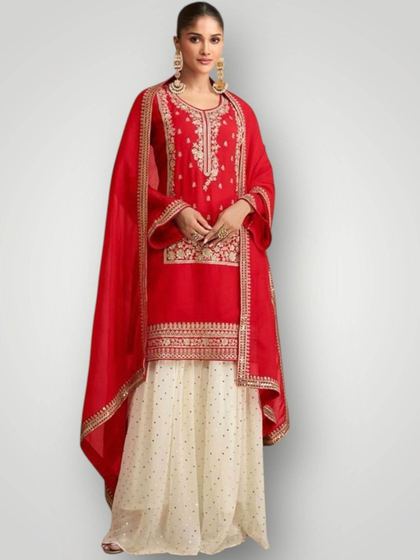 Sharara suit / exclusive designer piece - Kurti Connection USA