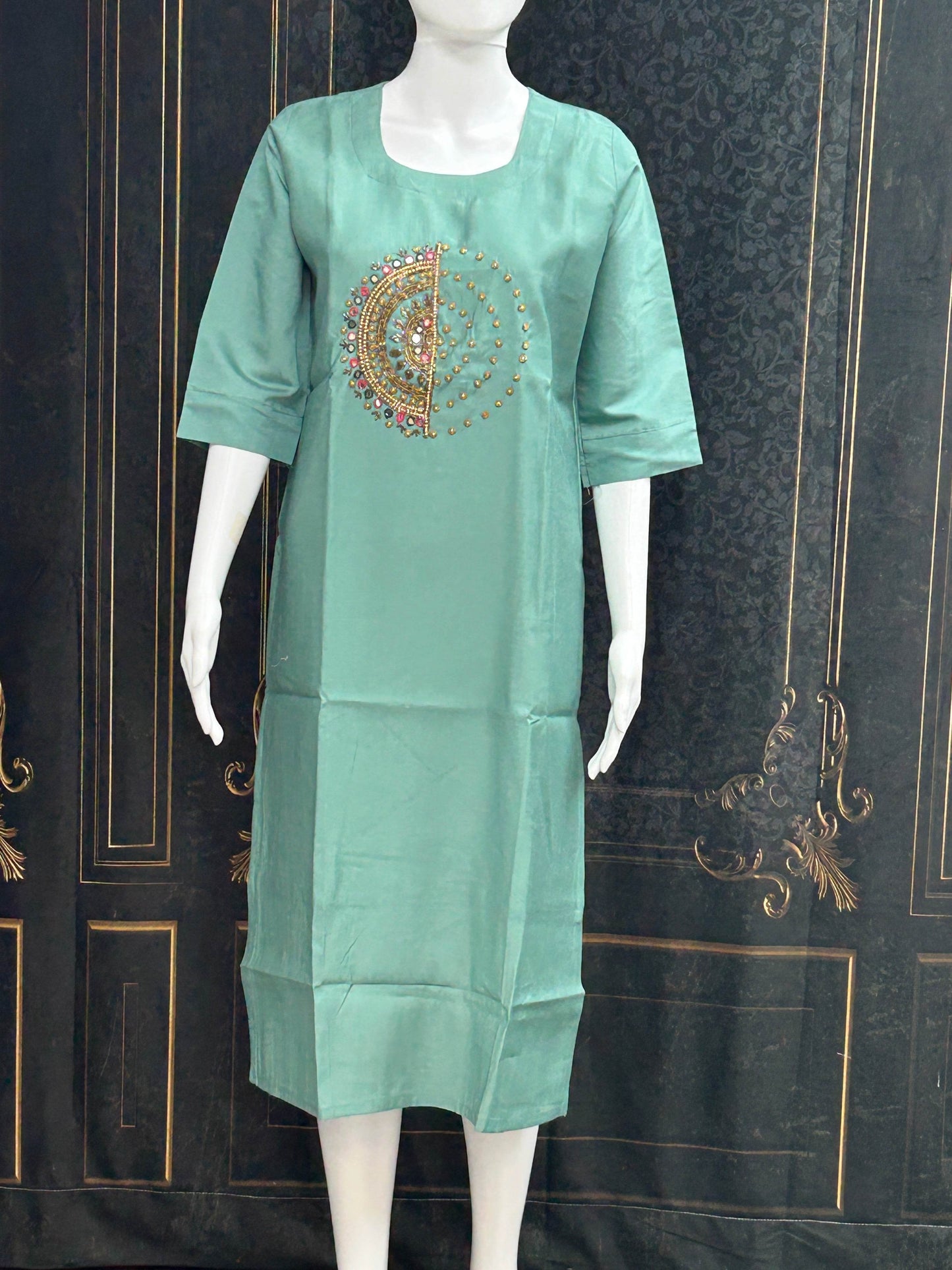 Modal silk kurti - Kurti Connection USA