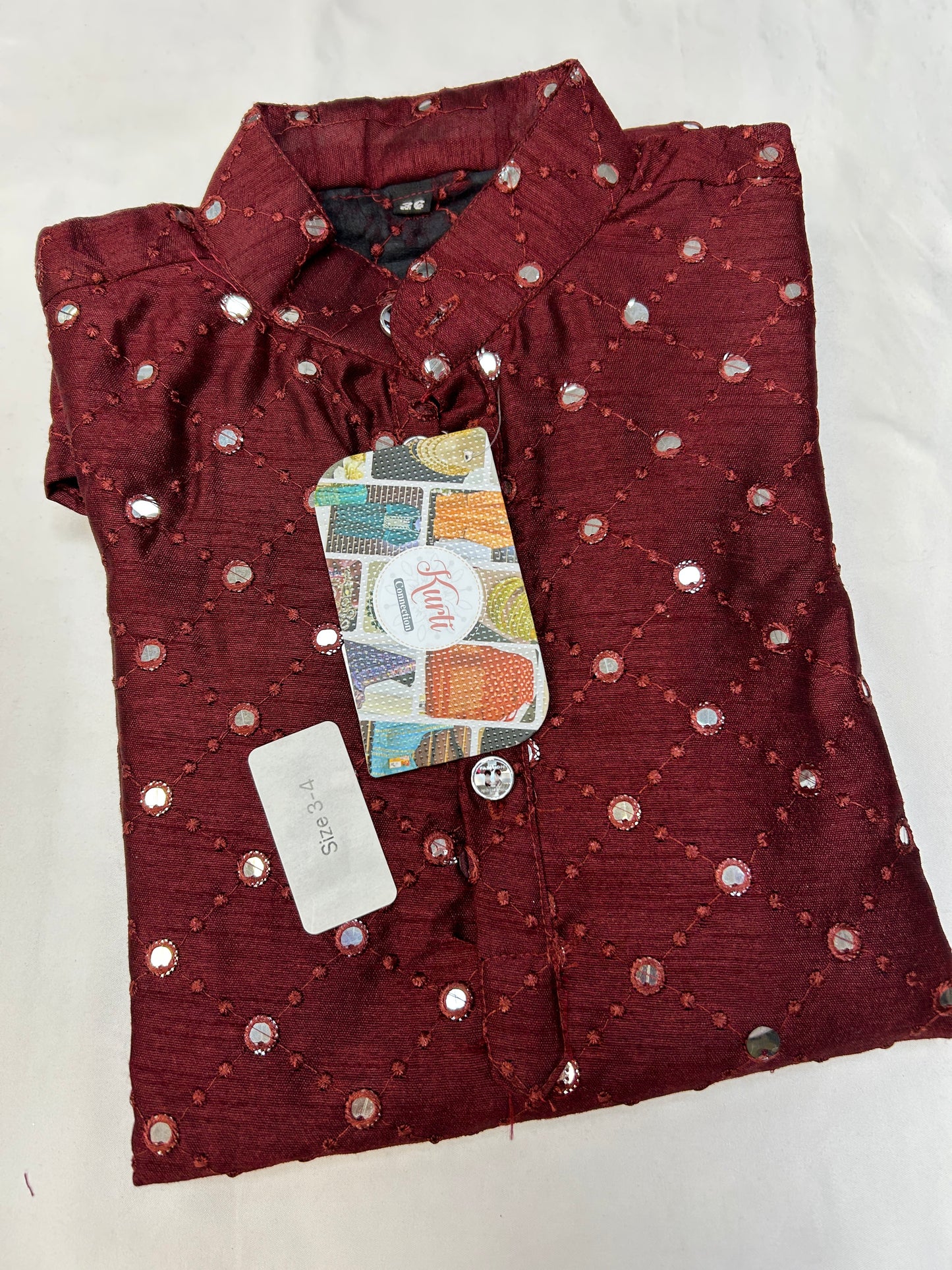 Silk kurta for kids