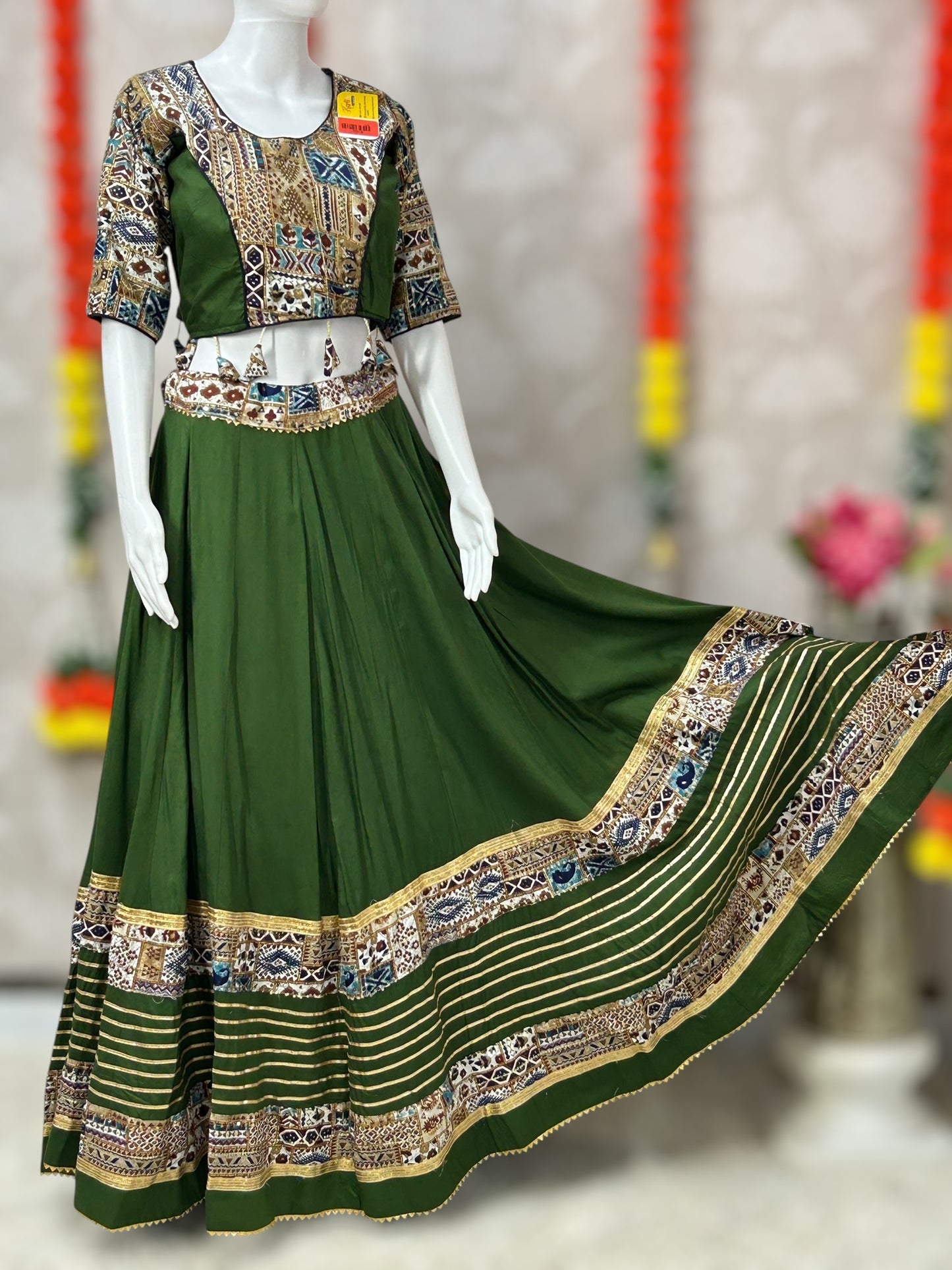 Cotton chaniya choli set