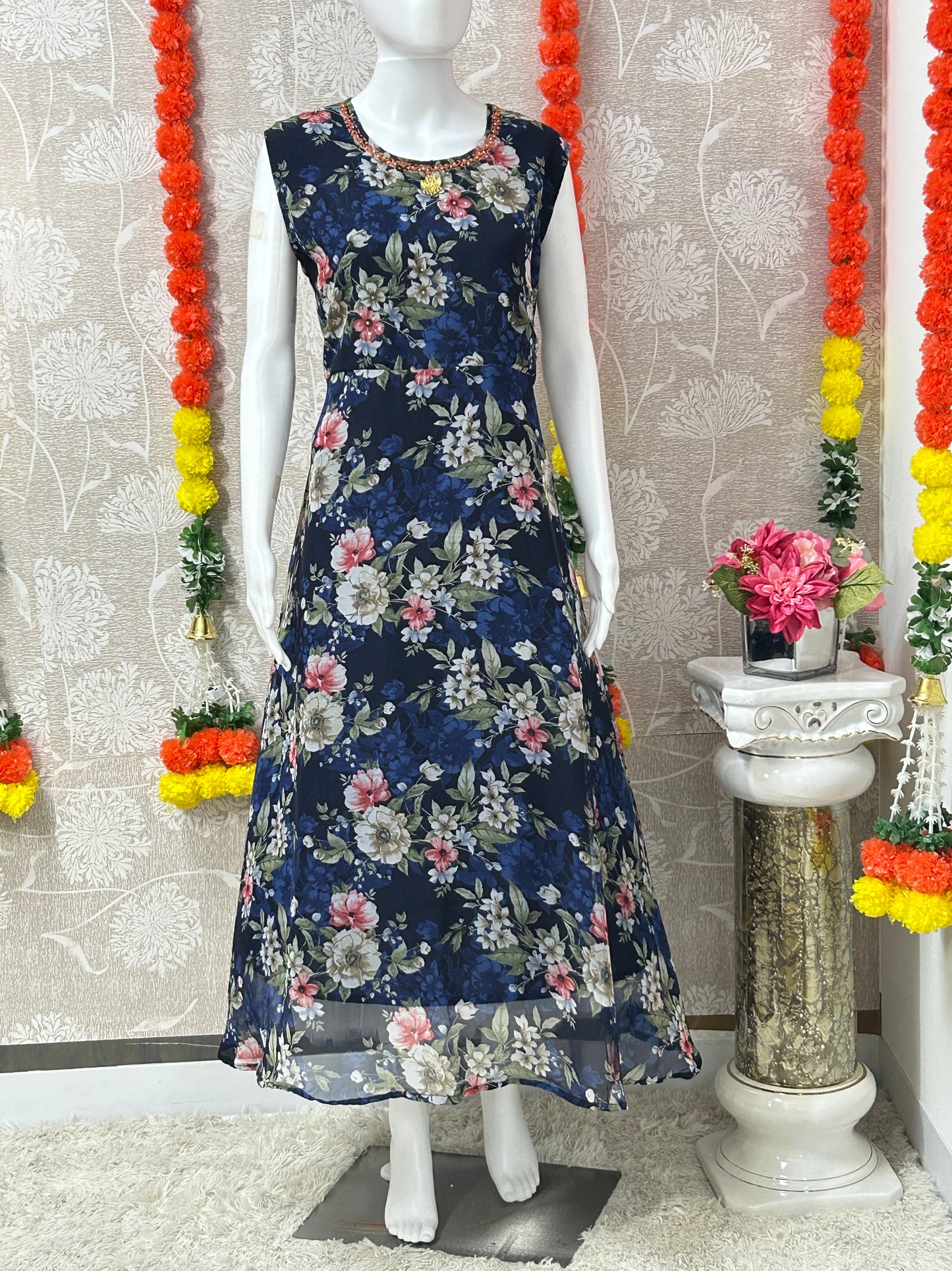 Georgette long kurti