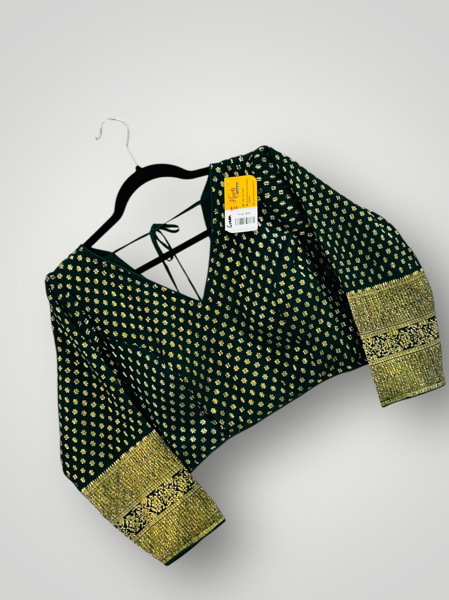 Bottle Green : chiffon blouse