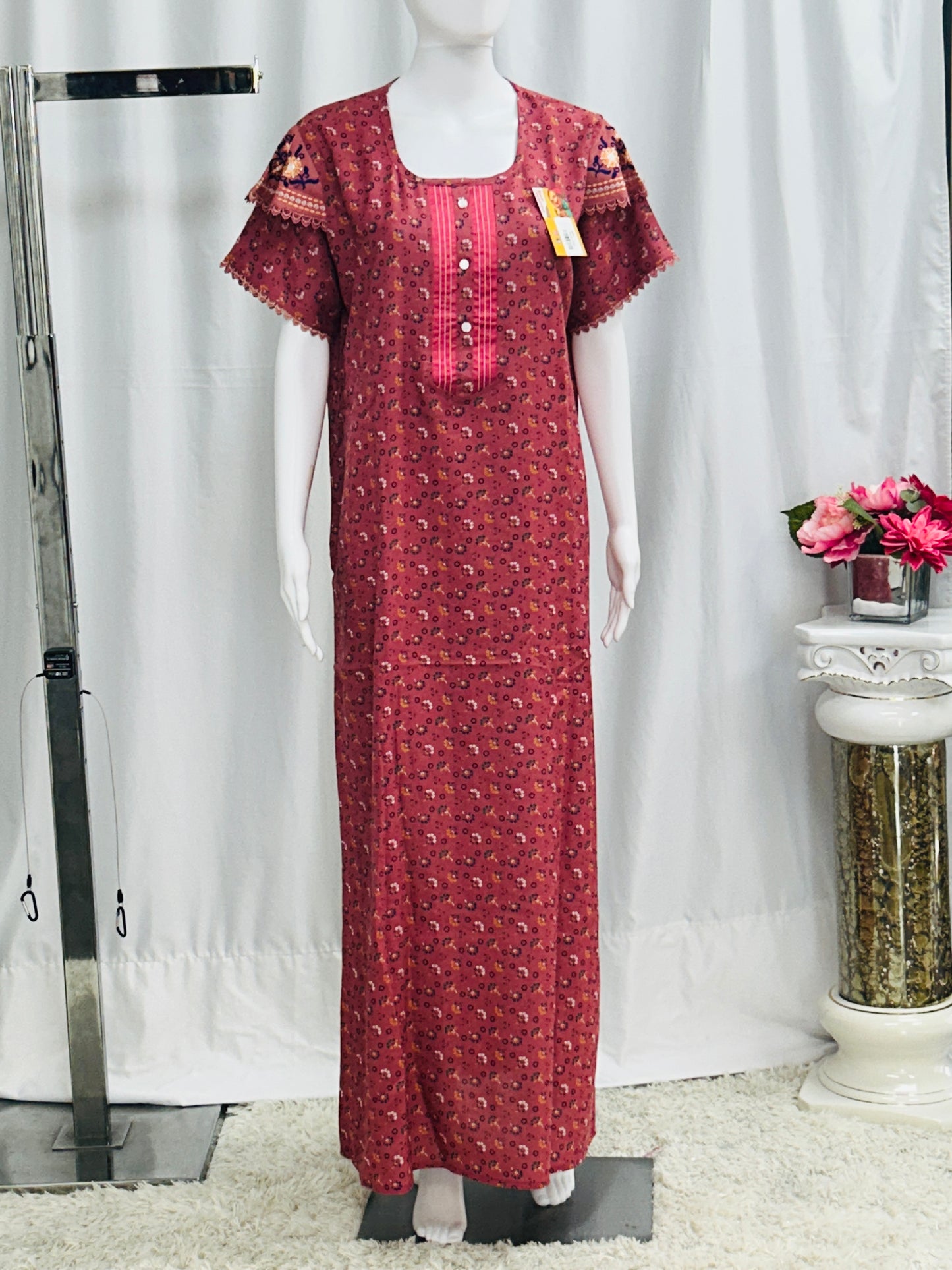 Rayon cotton nighty