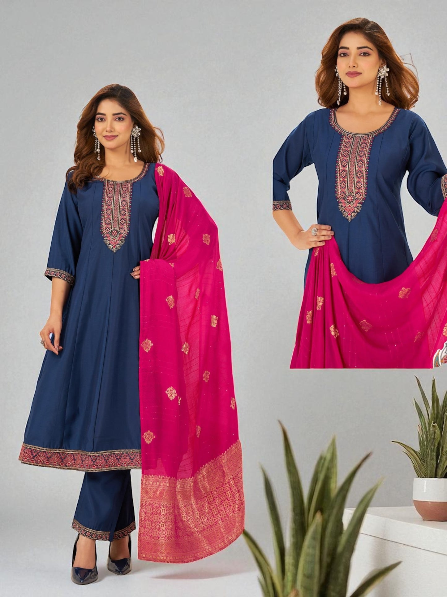 Plus size Kurti set