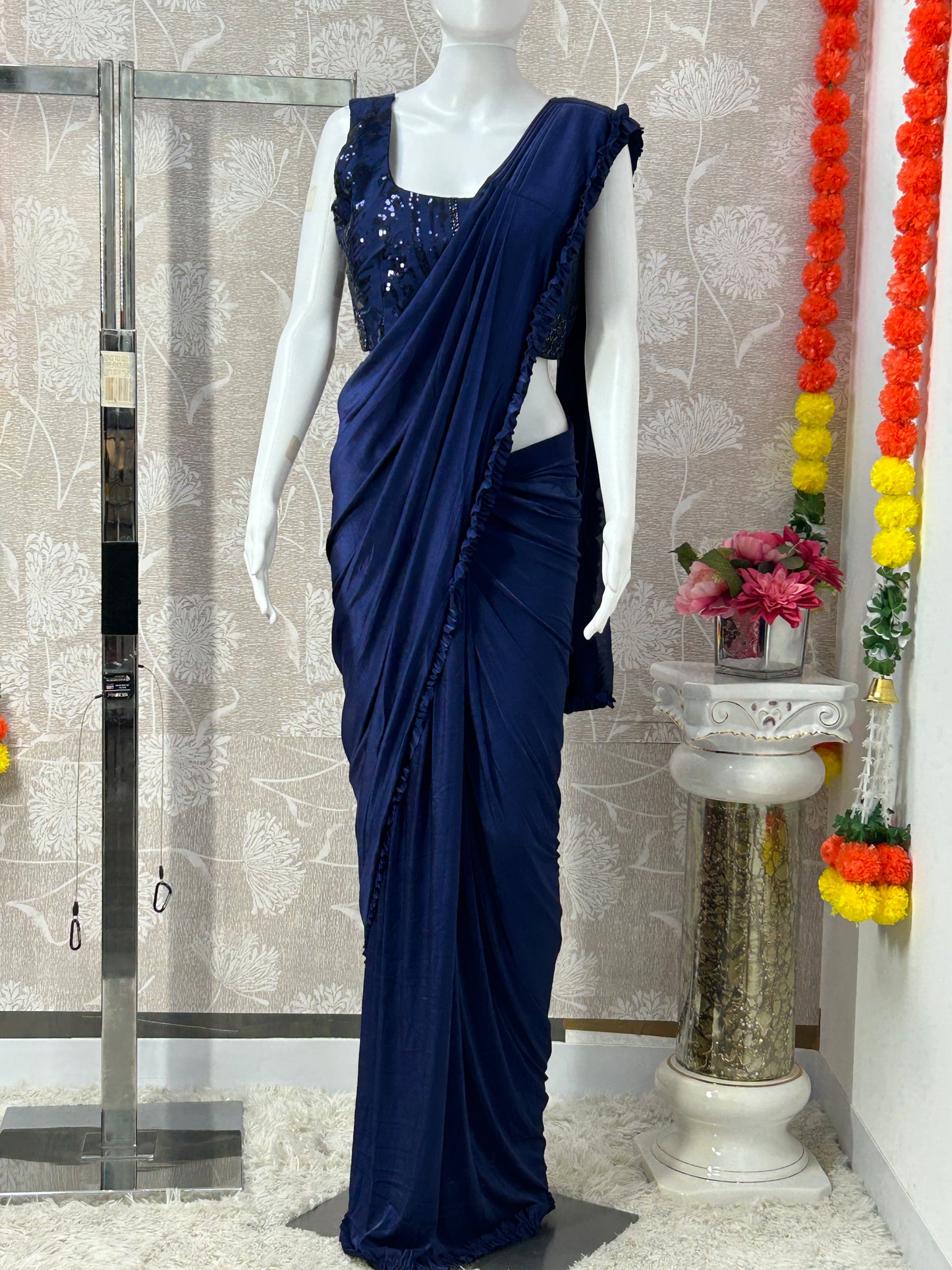 Readymade saree with ready blouse