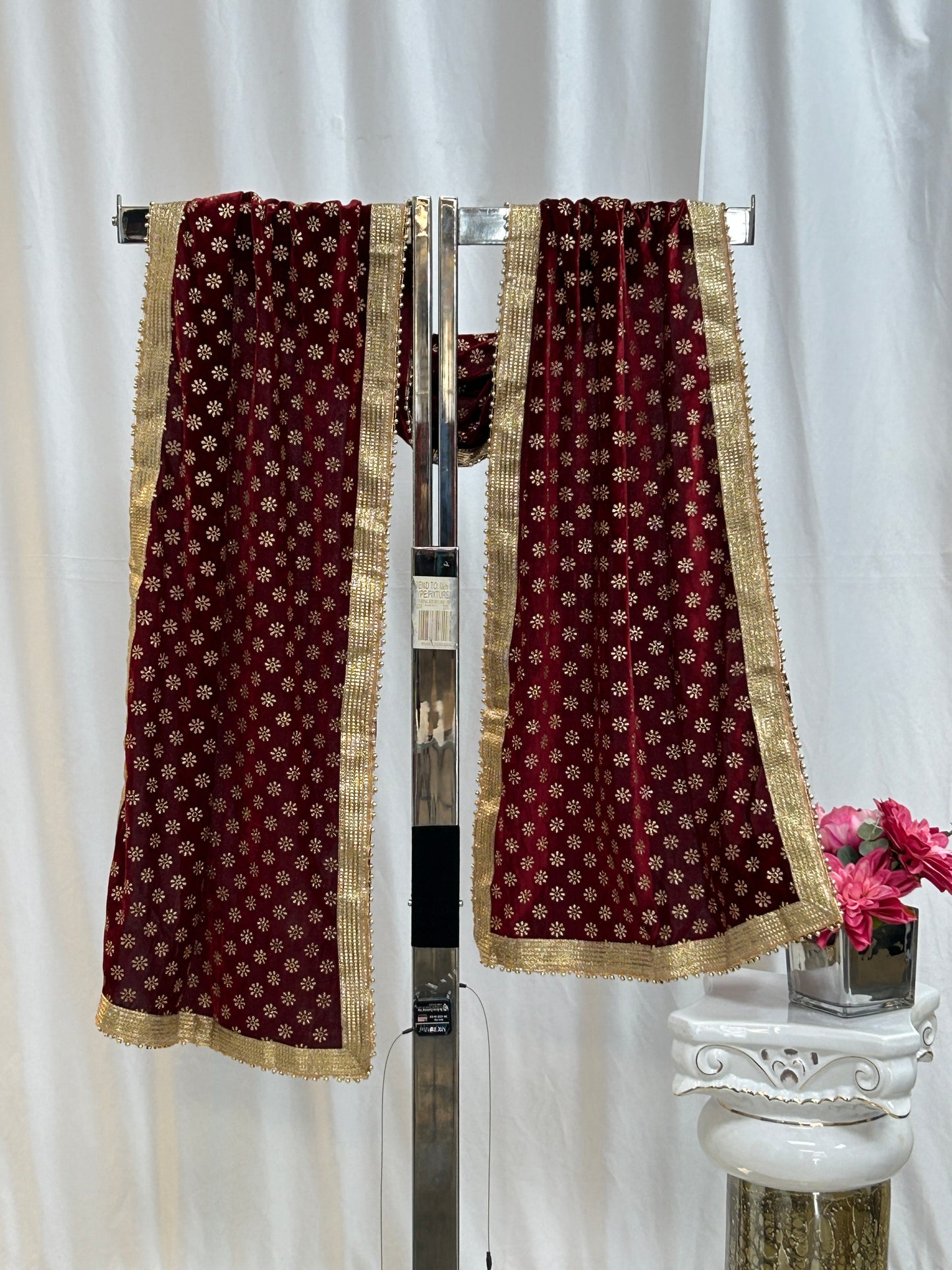 Velvet dupatta for men’s kurta / sherwani