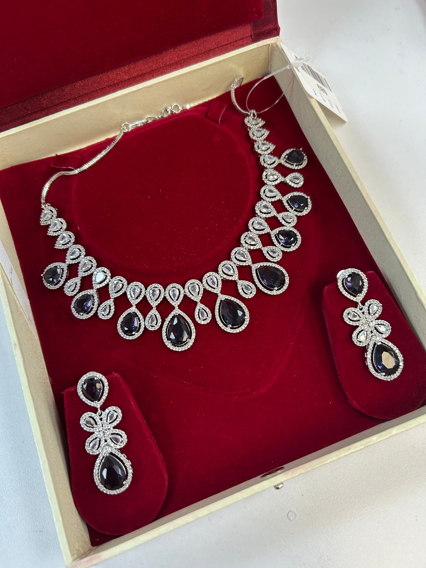 Purple : AD Necklace set