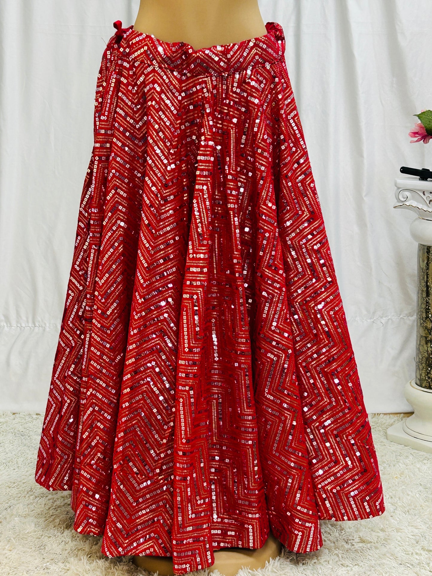 Sequin work lehenga Skirt