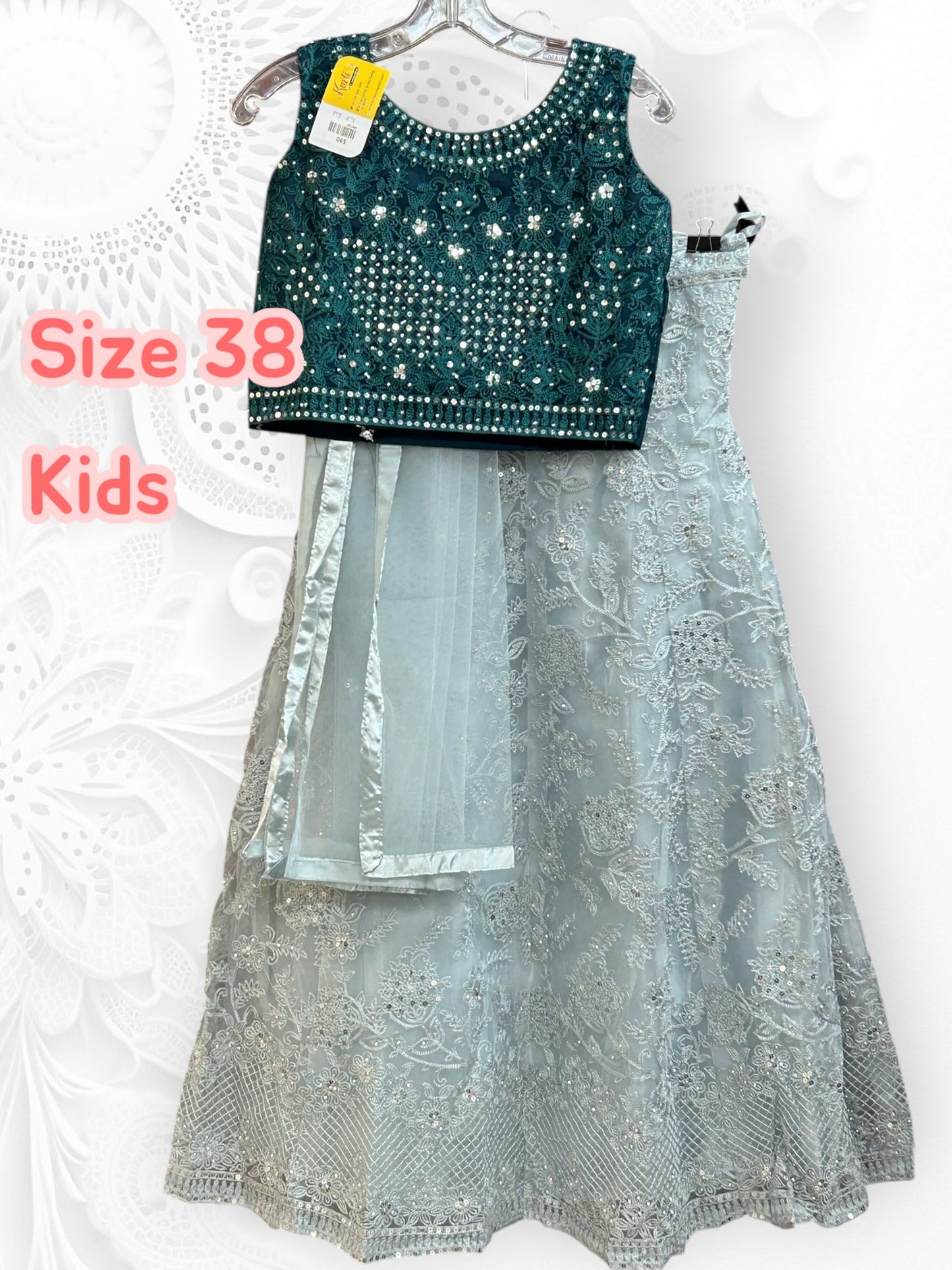 Size 38 kids lehenga choli set