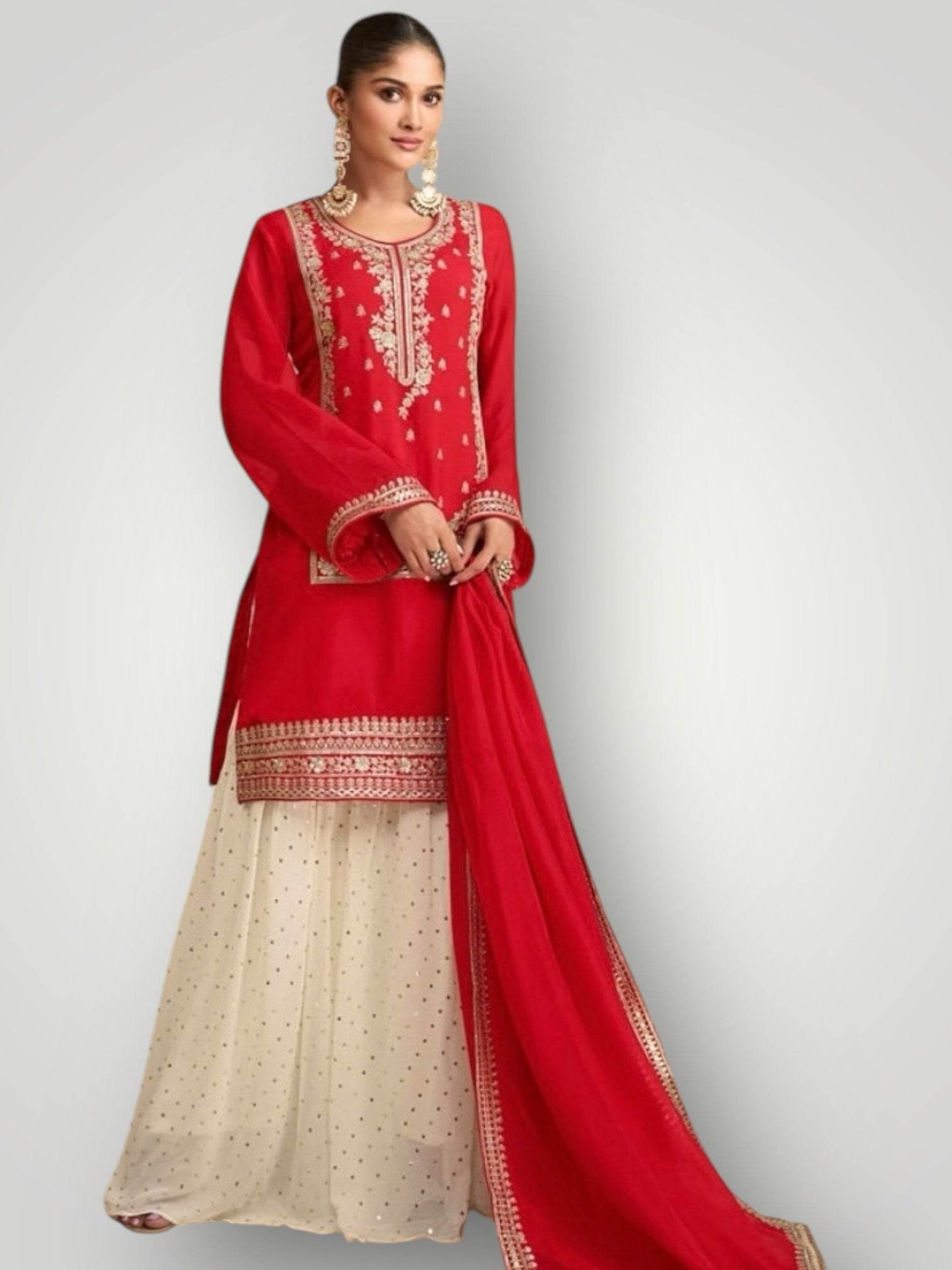 Sharara suit / exclusive designer piece - Kurti Connection USA