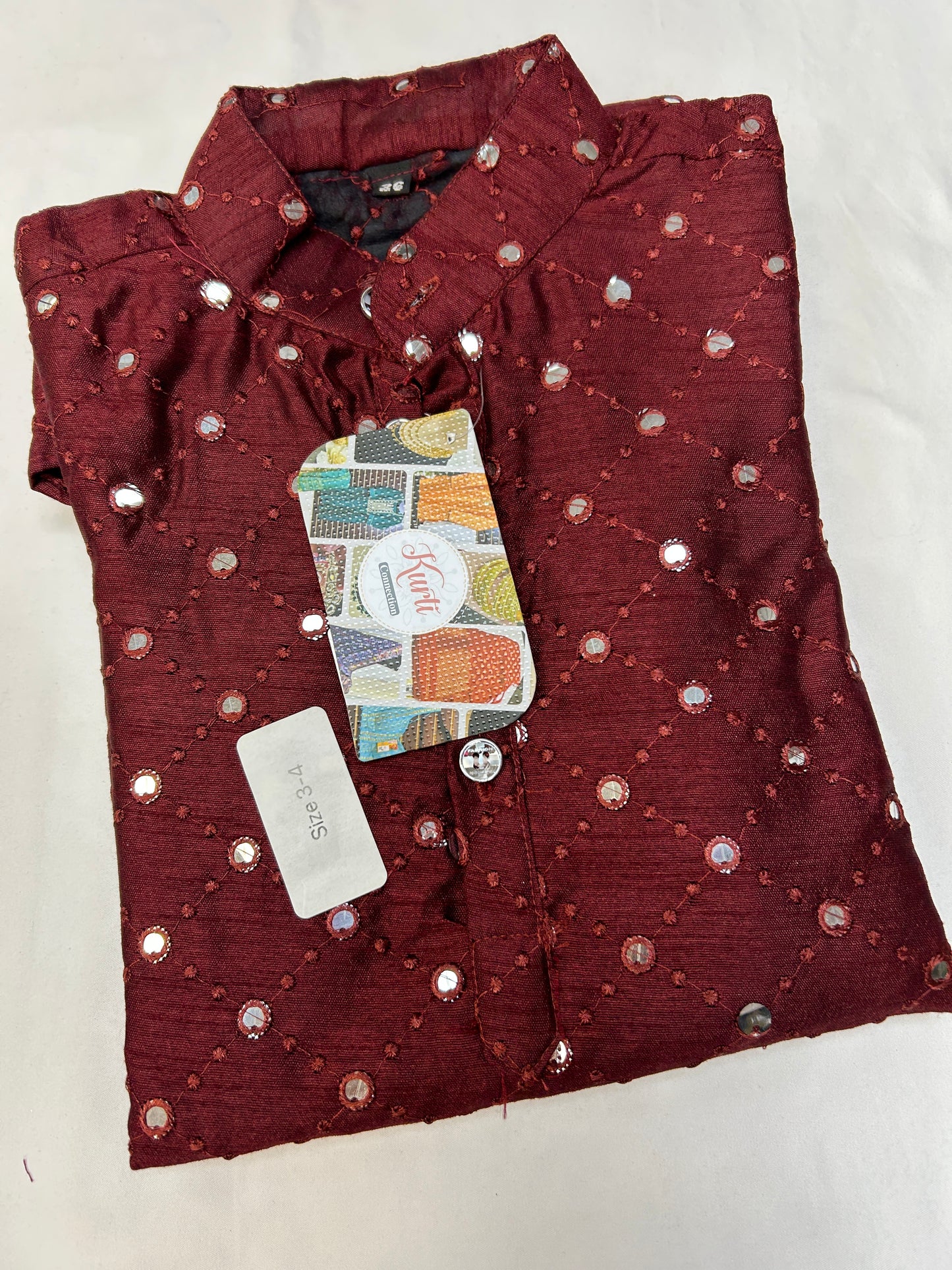 Silk kurta for kids