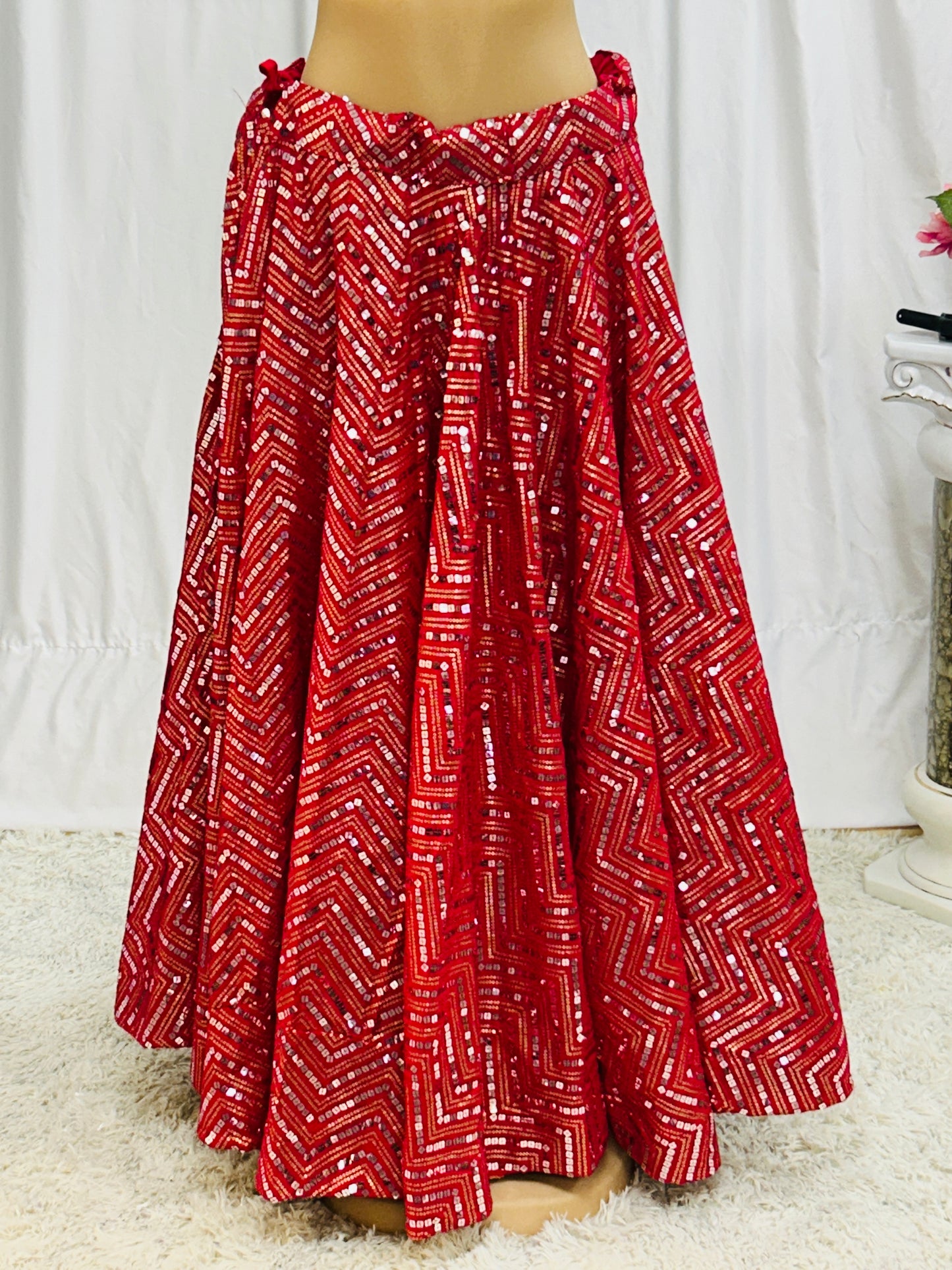Sequin work lehenga Skirt