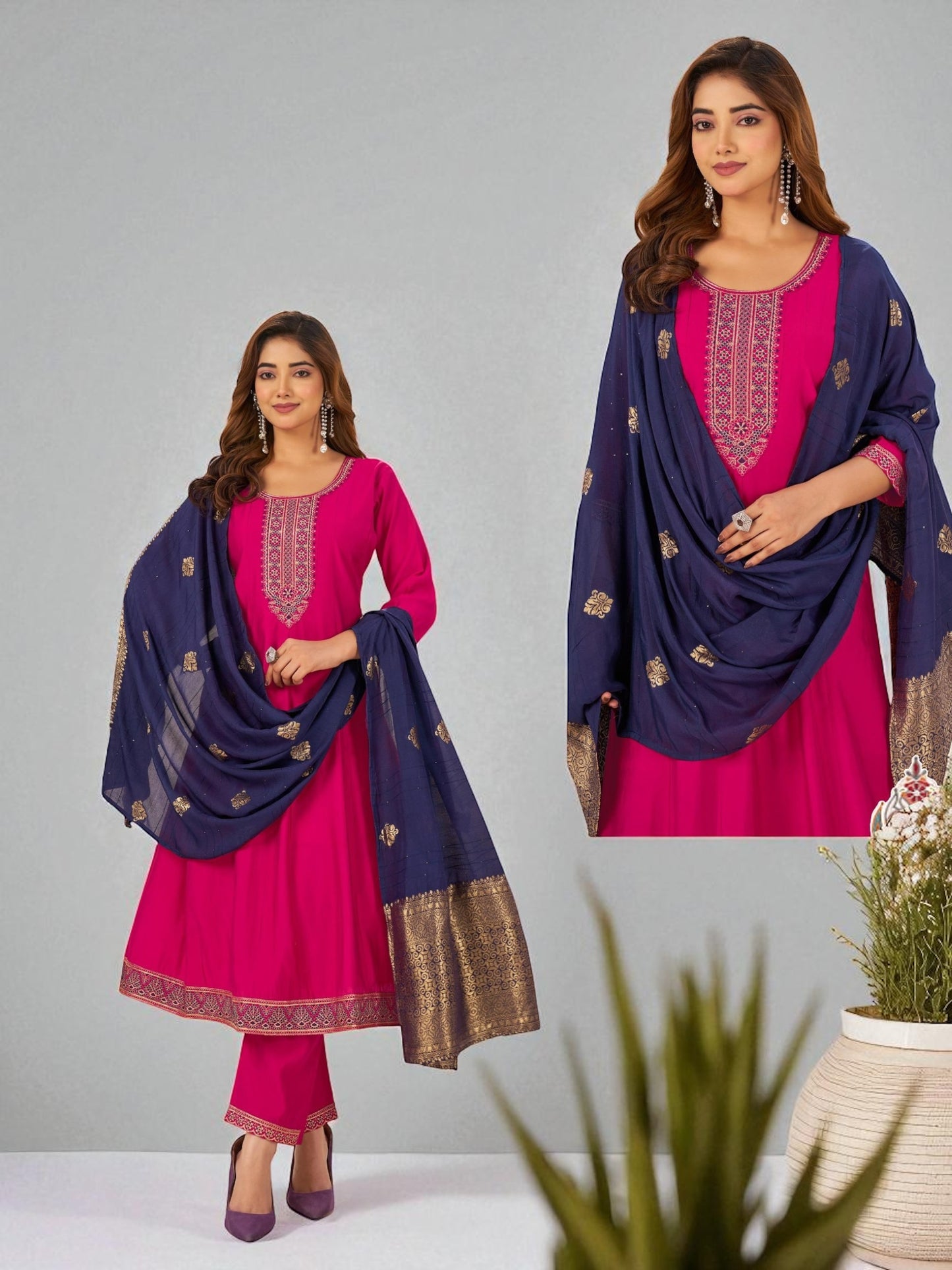 Plus size Kurti set