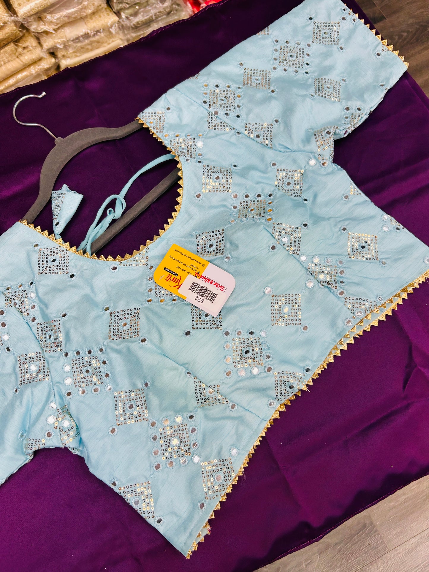 Sequin work blouse