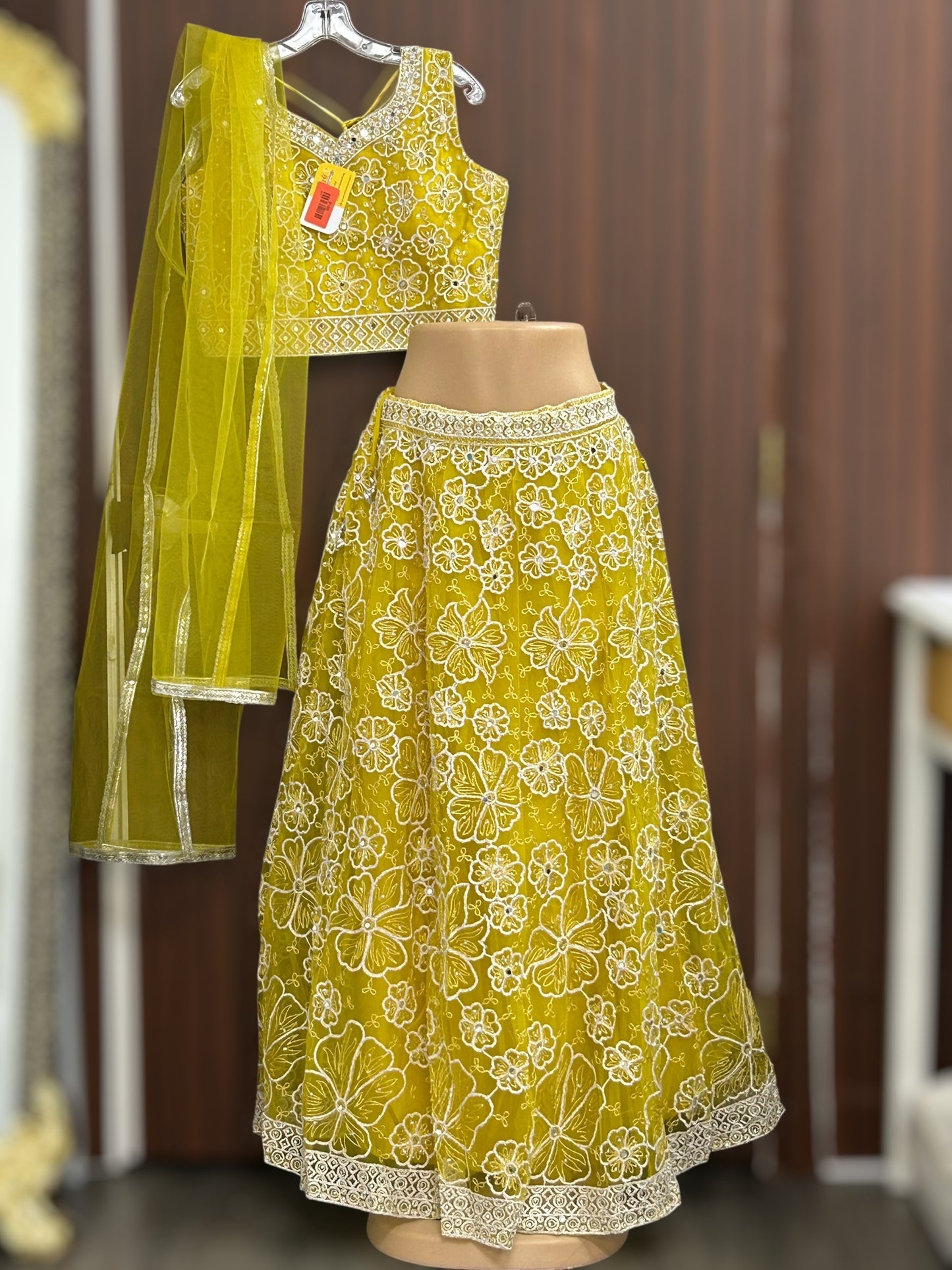 Yellow lehenga set