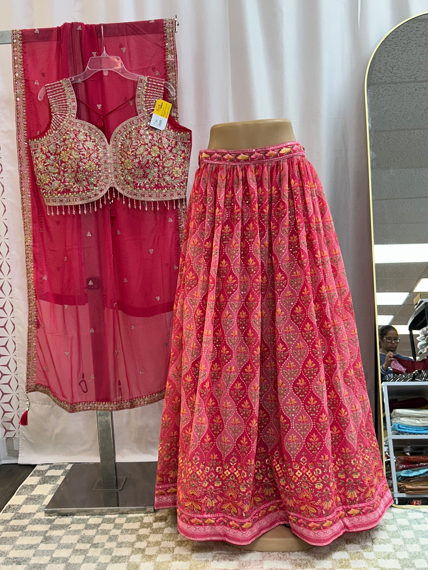 Chiffon lehenga Choli set