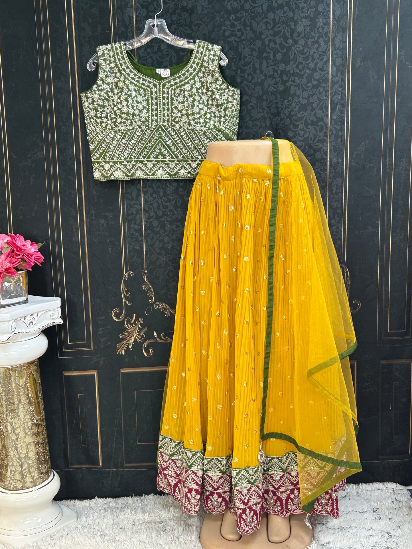 Georgette lehenga choli set