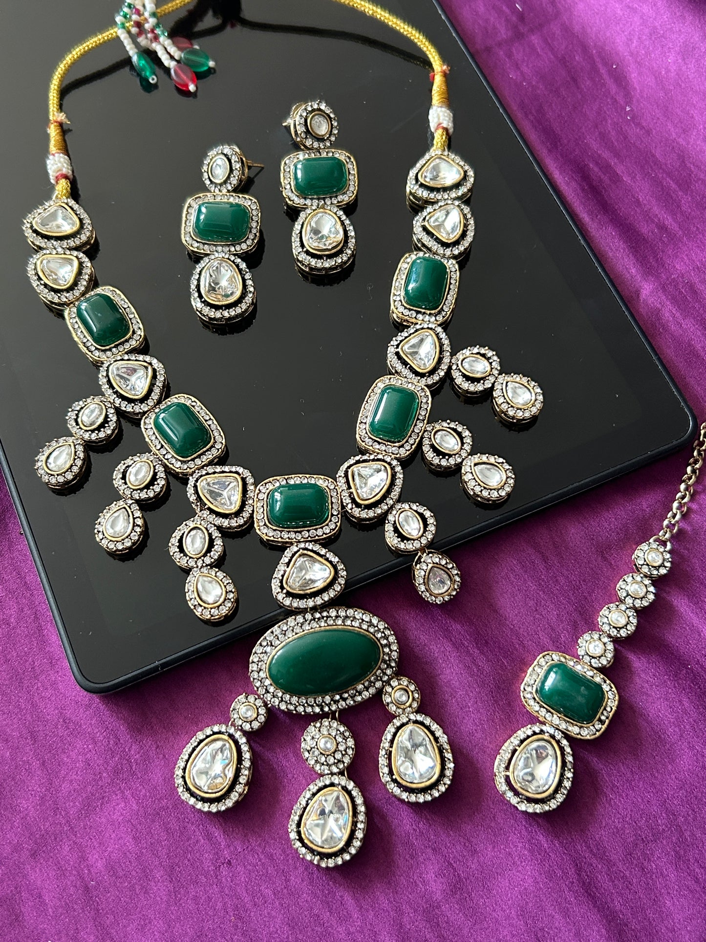 Moissanite necklace set