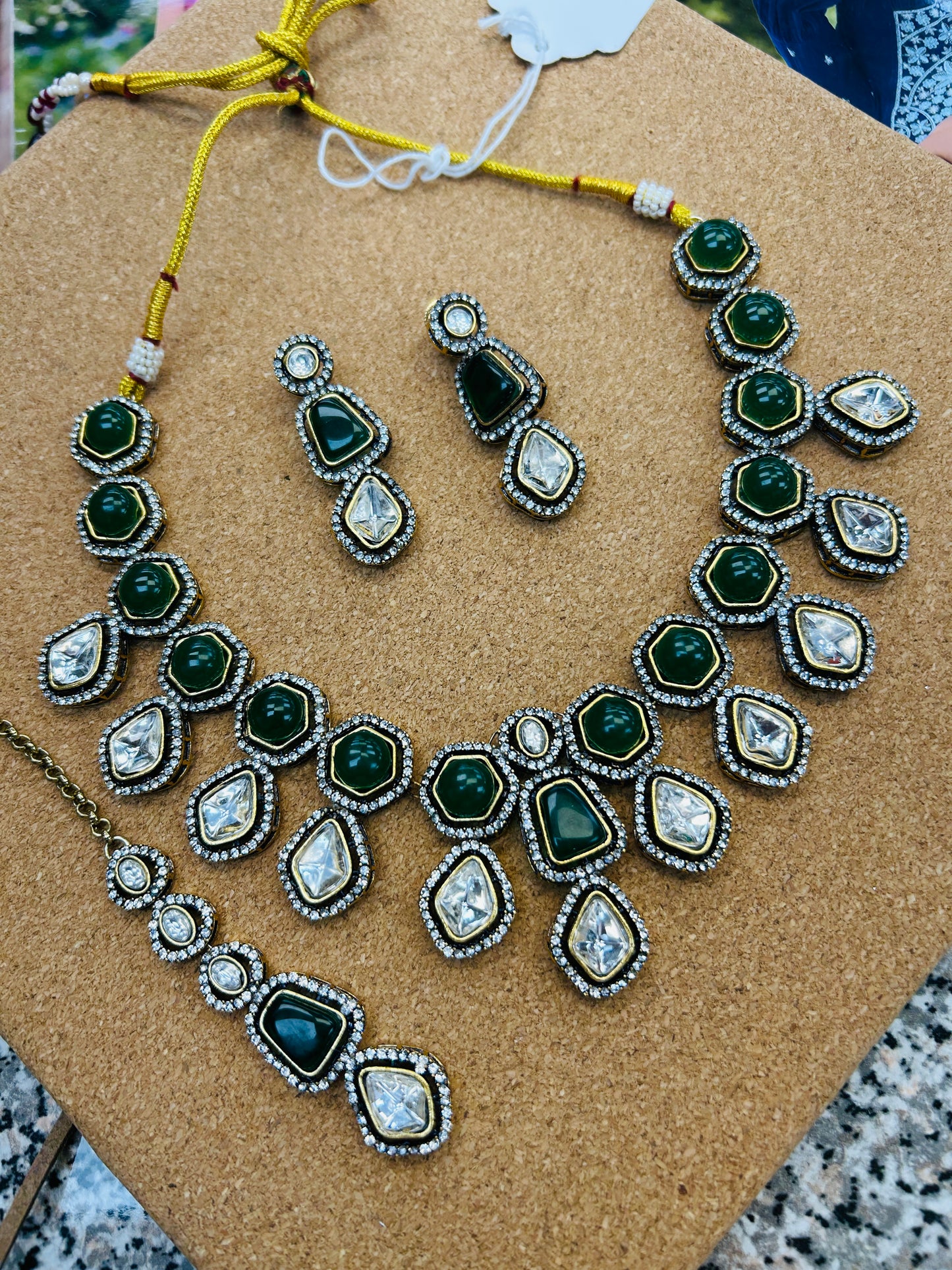 Moissanite necklace set