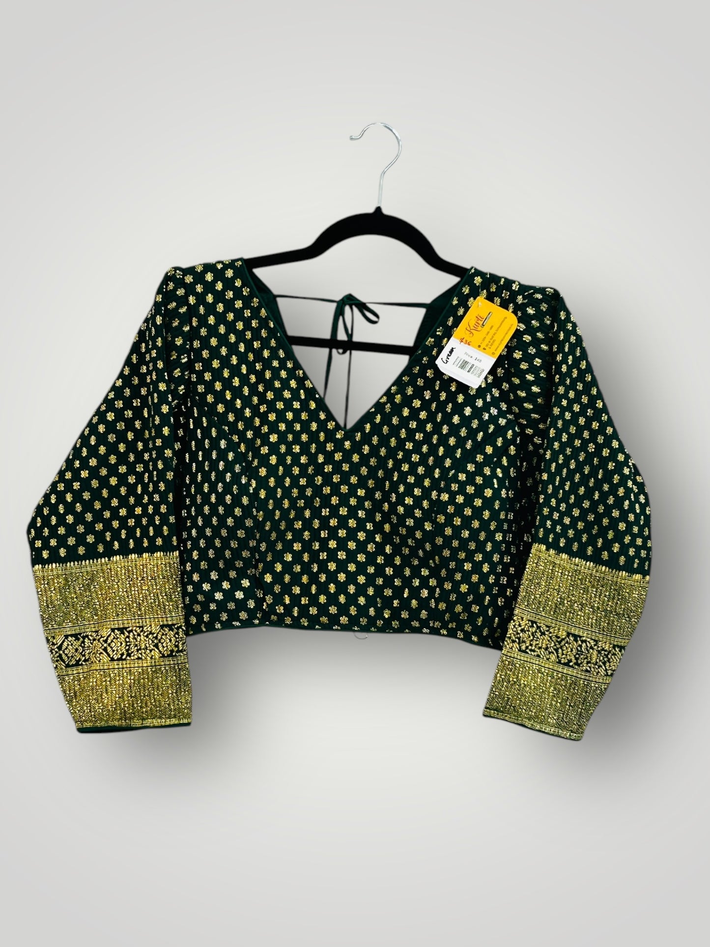 Bottle Green : chiffon blouse