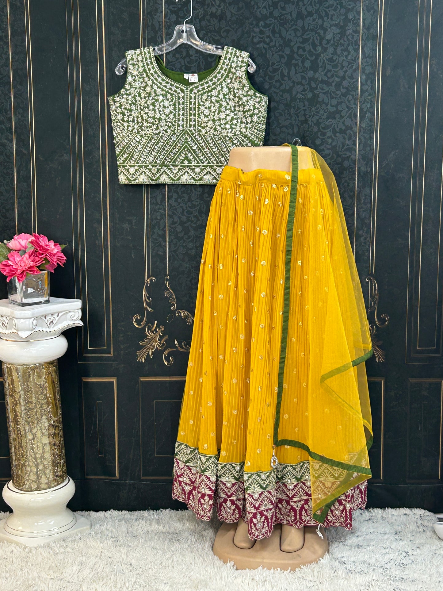 Georgette lehenga choli set