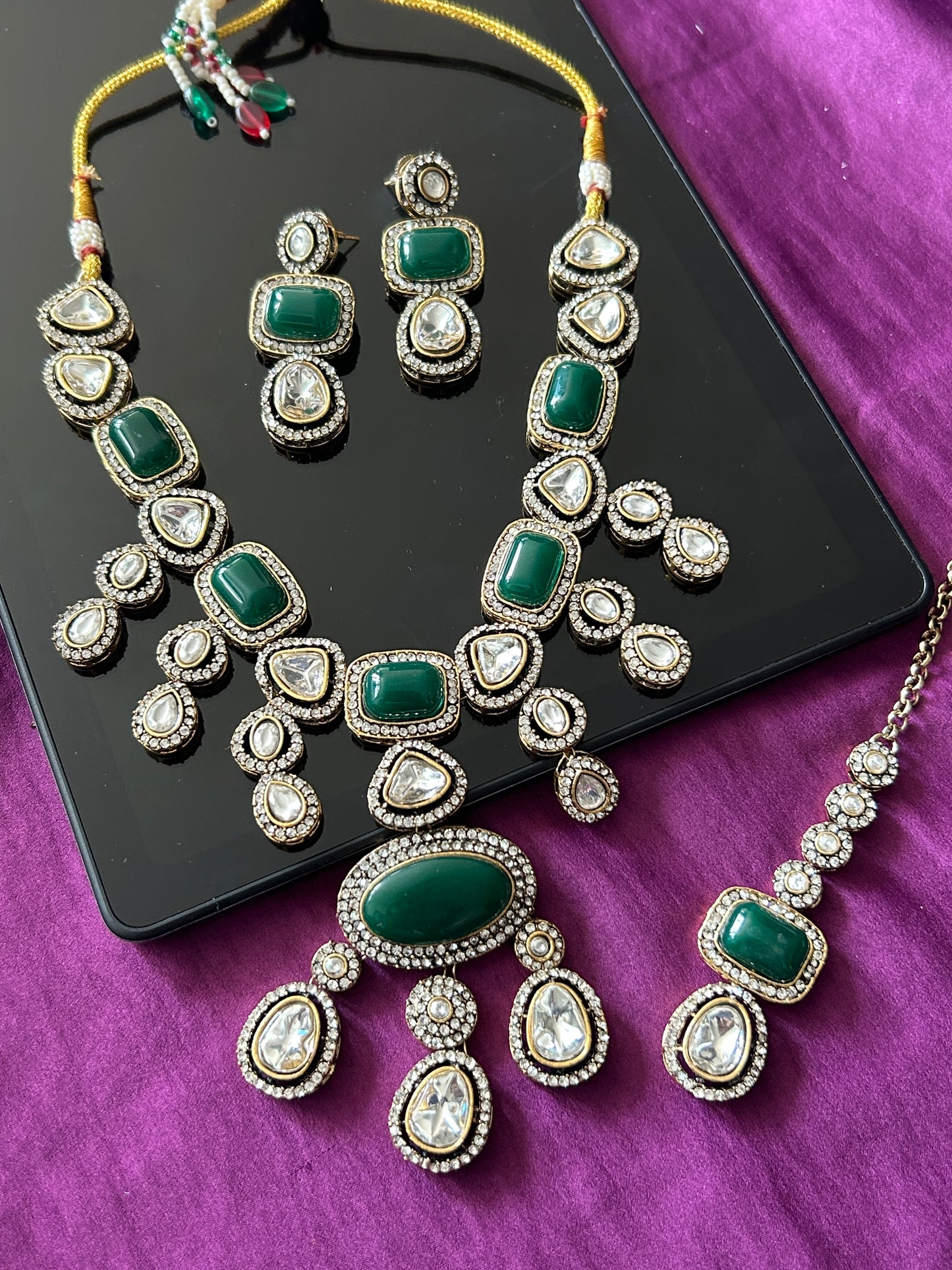 Moissanite necklace set