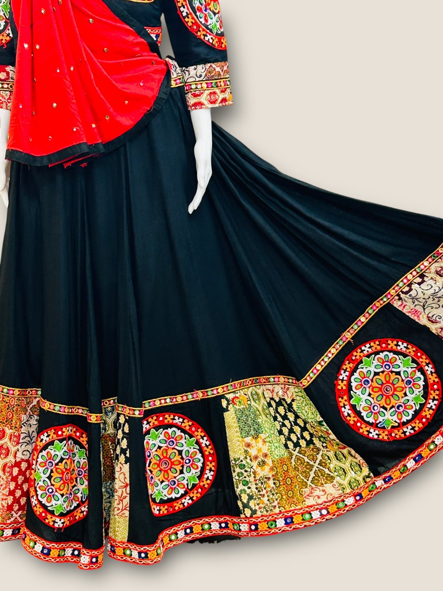 Cotton chaniya choli set for garba/ lehenga choli