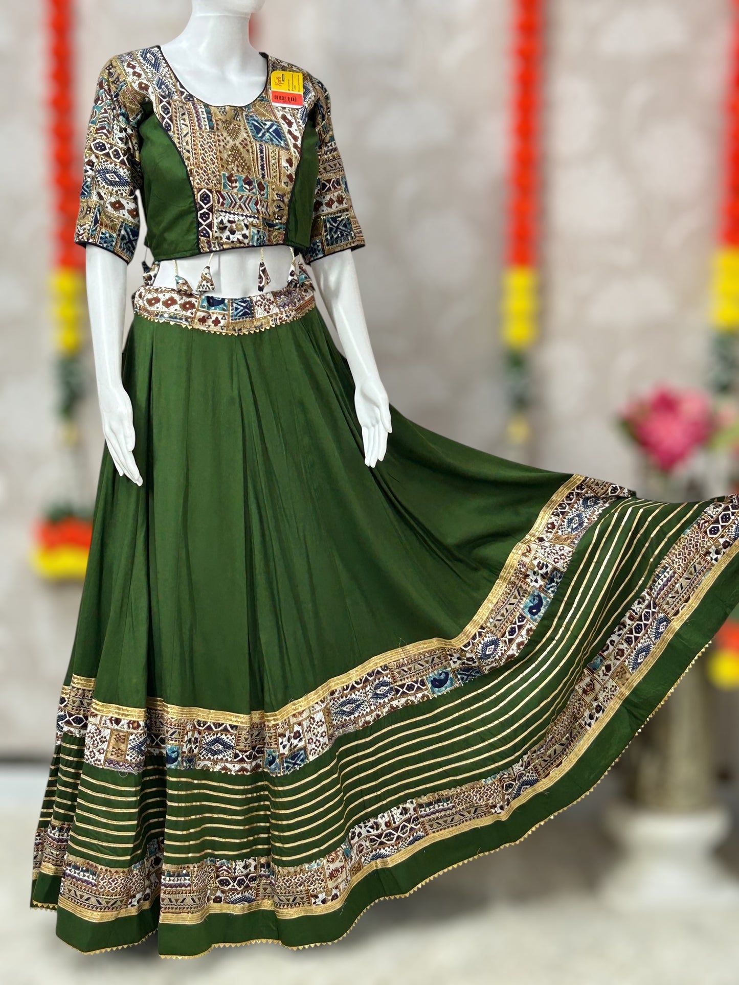 Cotton chaniya choli set