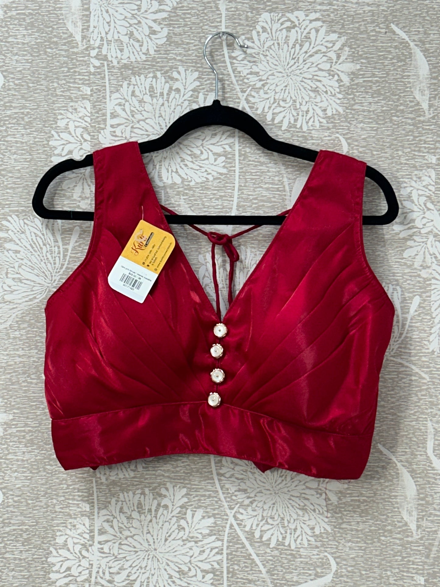 Dark pink blouse | sleeves available