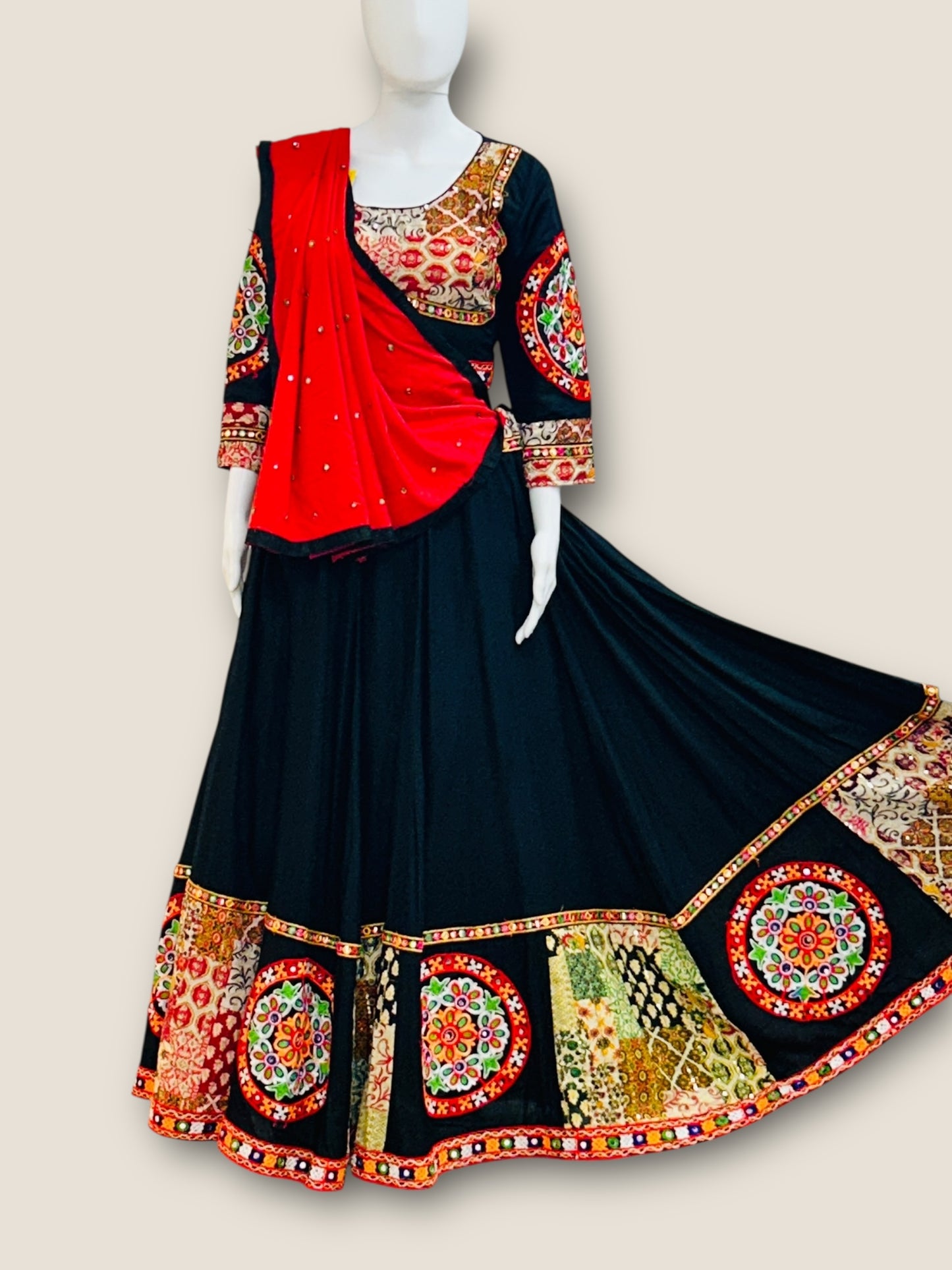 Cotton chaniya choli set for garba/ lehenga choli