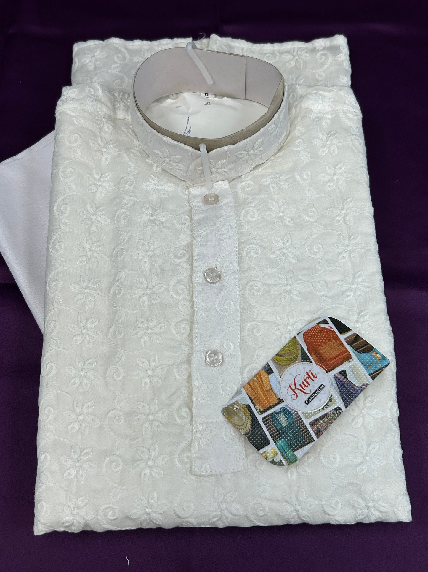 White kurta for little boys