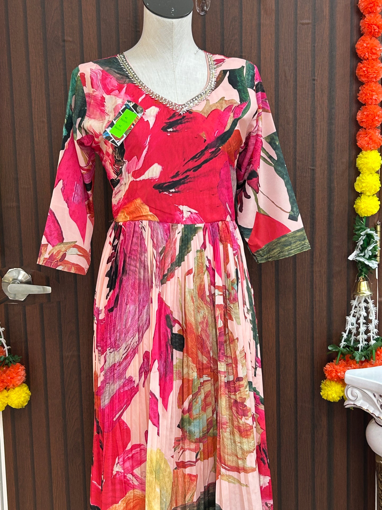 Chiffon silk kurti