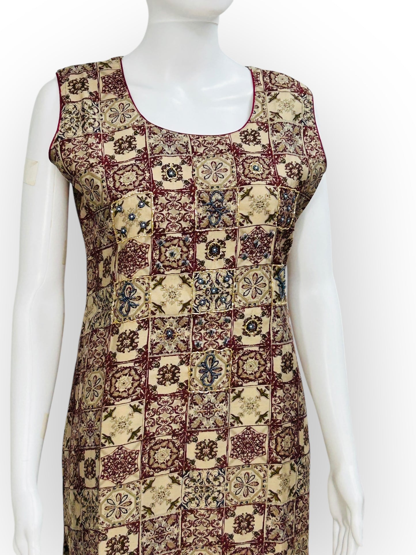 Crape silk kurti | Sleeves available