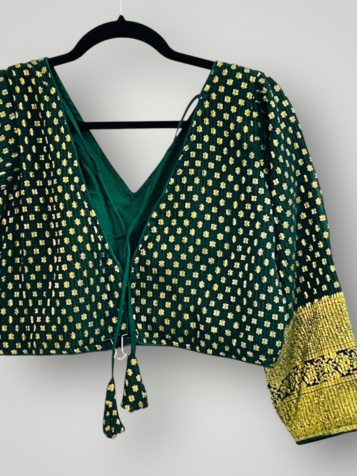 Bottle Green : chiffon blouse