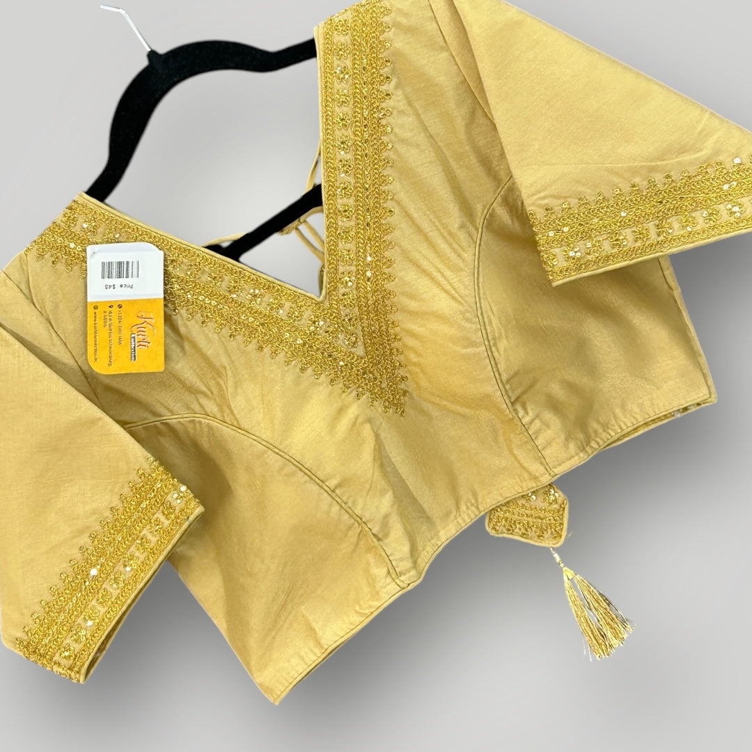 Golden blouse | V neck