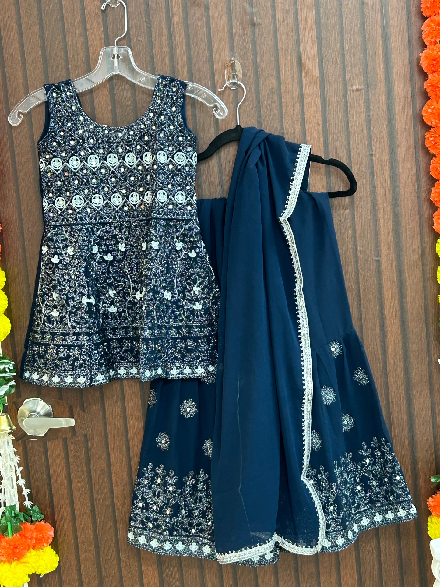 Size 28/ 8 years sharara set for little girls