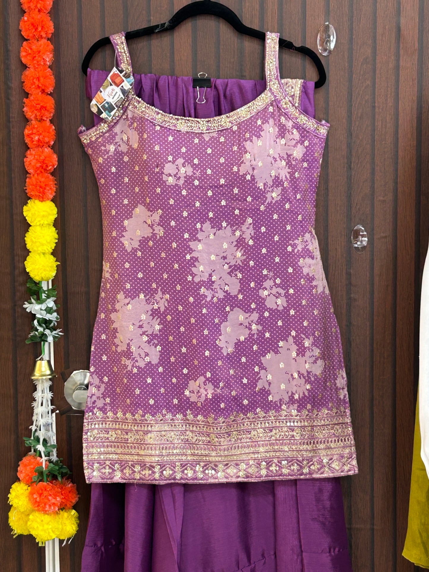 Silk sharara set