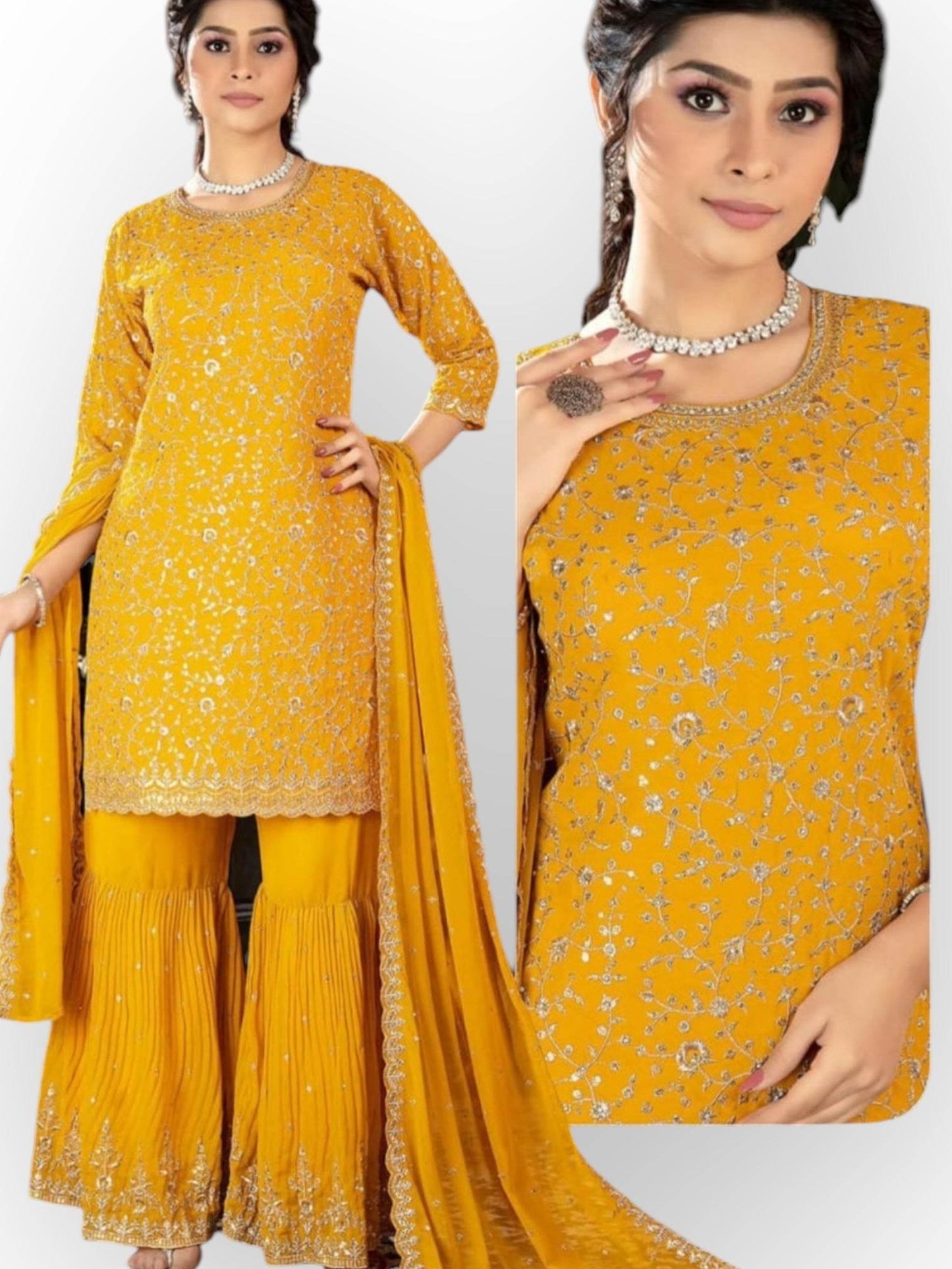 Party wear sharara suits - Kurti Connection USA