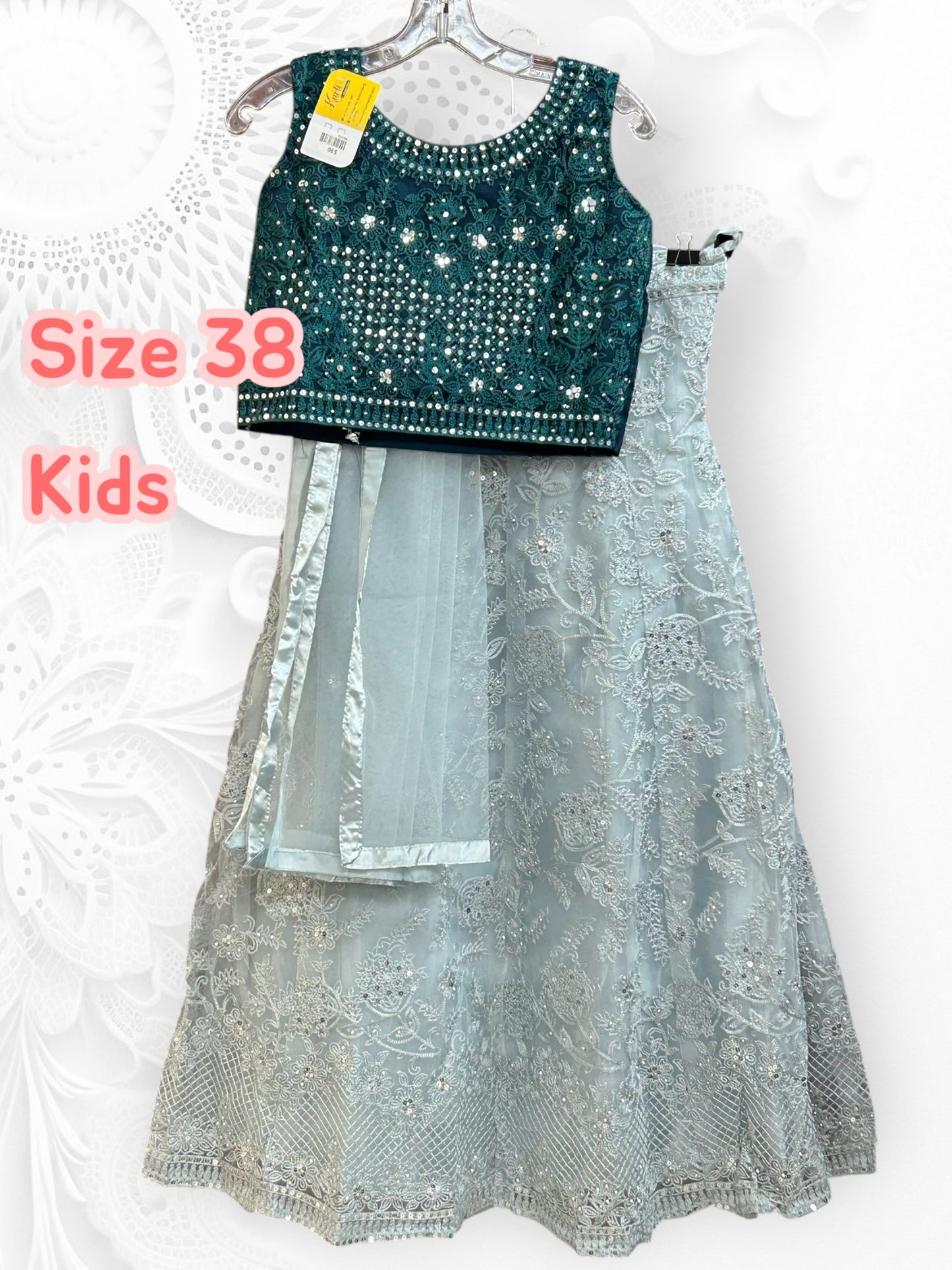 Size 38 kids lehenga choli set
