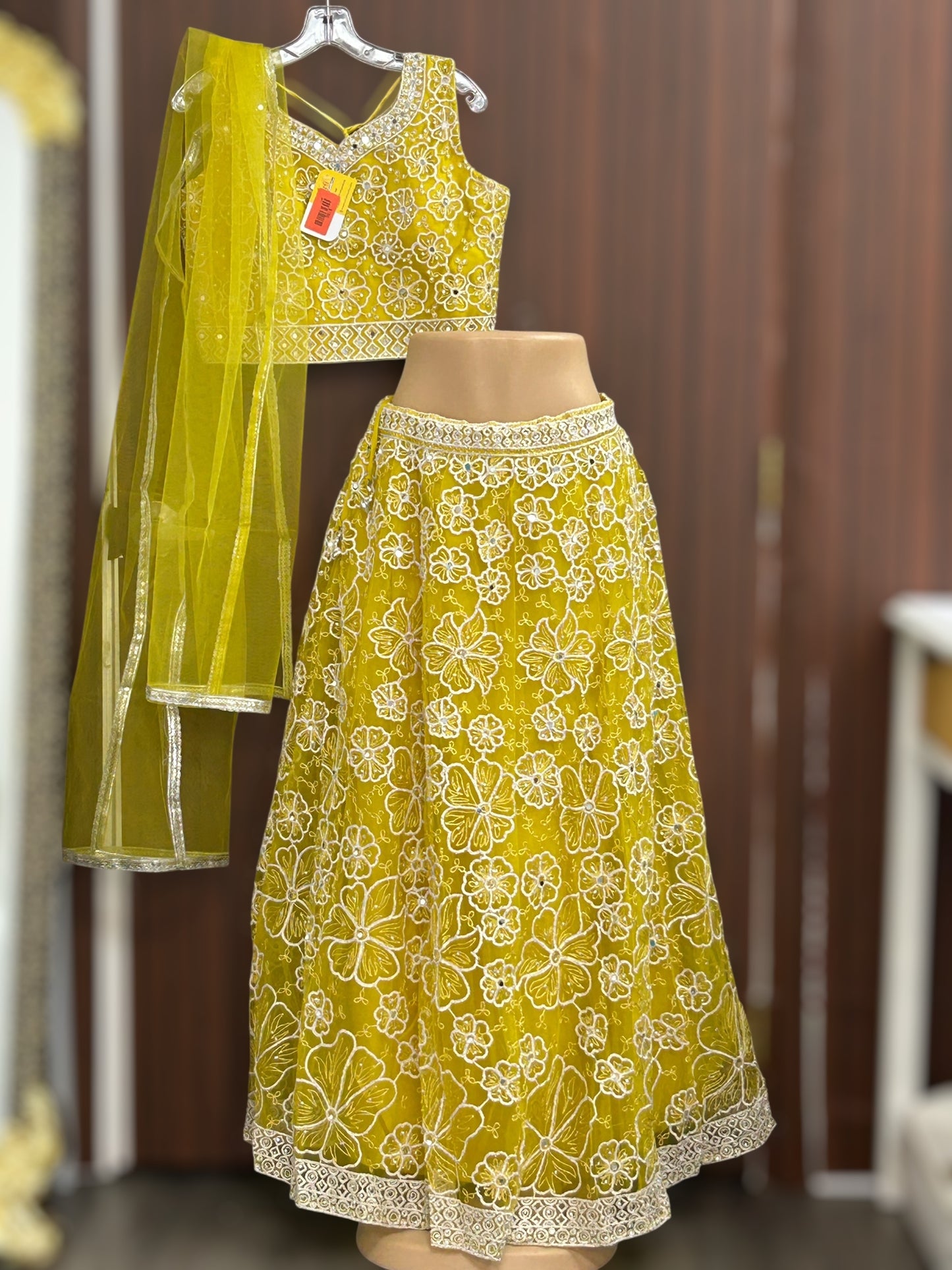 Yellow lehenga set