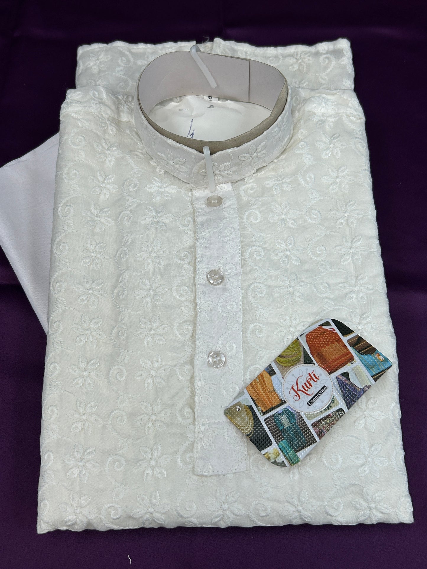 White kurta for little boys